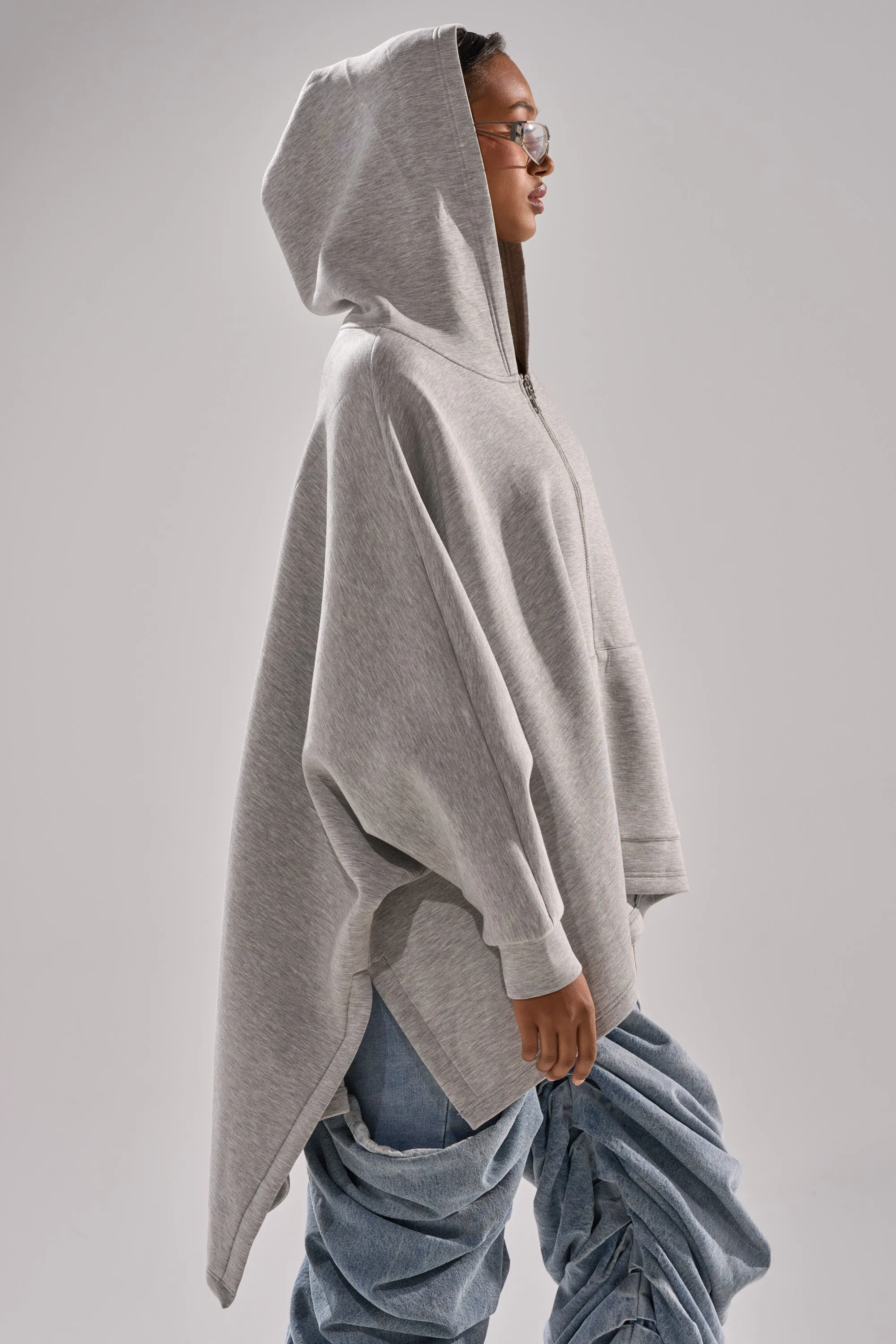 CREW LOVER OVERSIZED ZIP UP SWEATSHIRT sold by AKIRA product image thumbnail 5