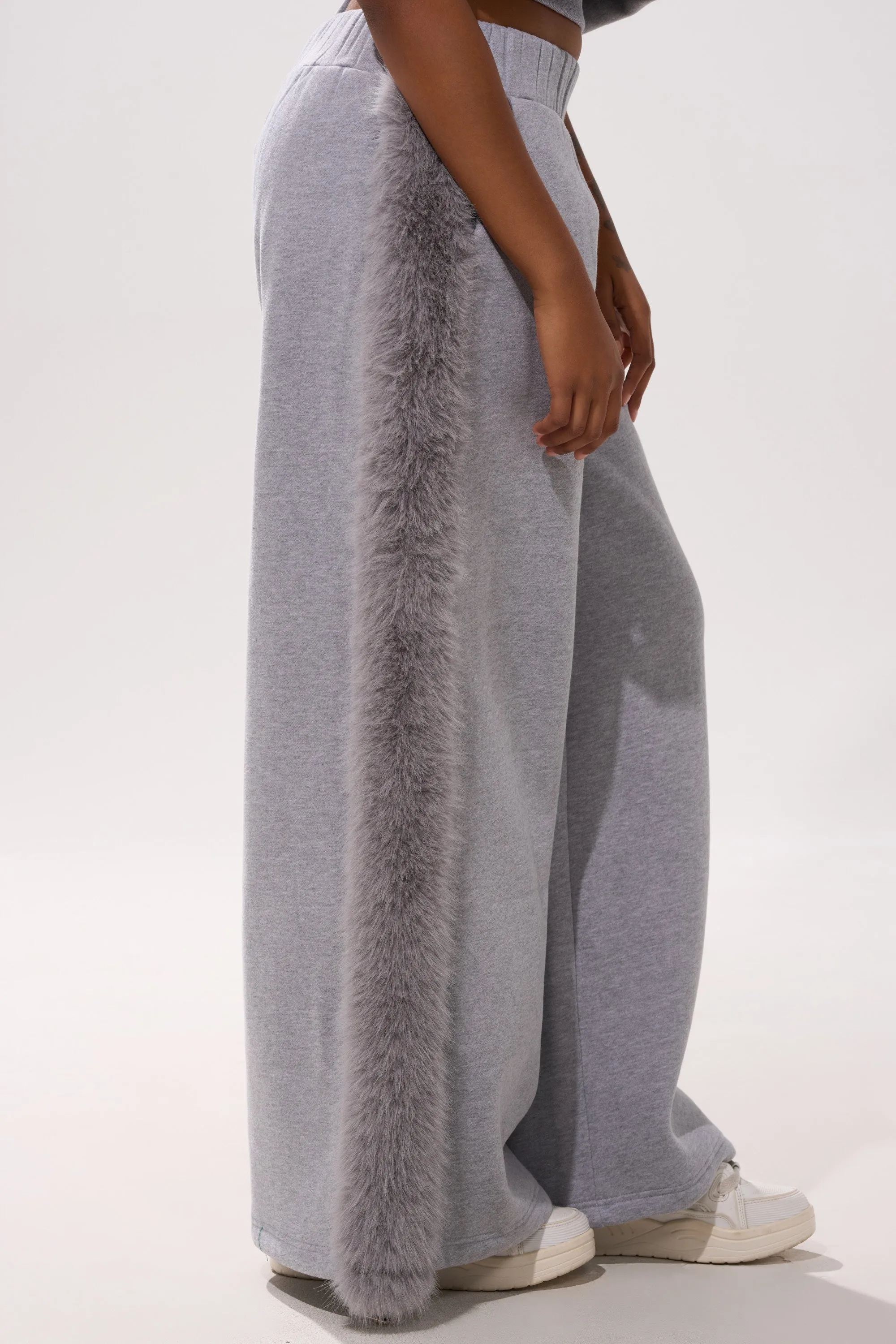 LUXE FUR JOGGER IN GREY sold by AKIRA product image thumbnail 5