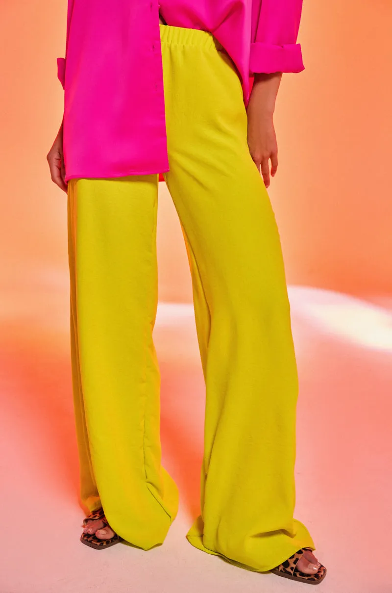 BRIGHTEST IN THE CITY PALAZZO PANT sold by AKIRA
