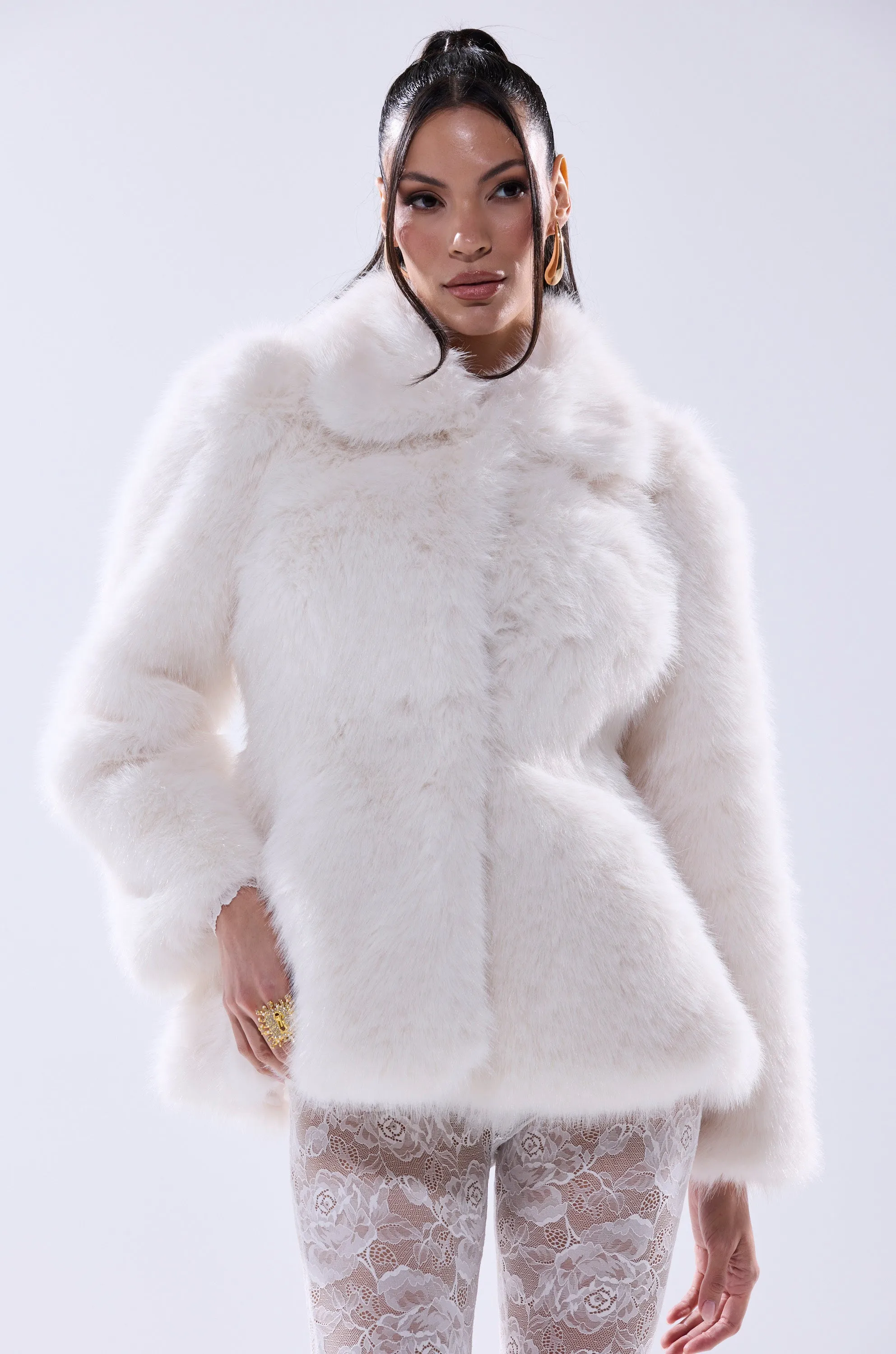 KENNY PEPLUM FAUX FUR sold by AKIRA product image thumbnail 4