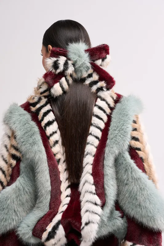 HAVE IT ALL FAUX FUR HAIR CLIP sold by AKIRA