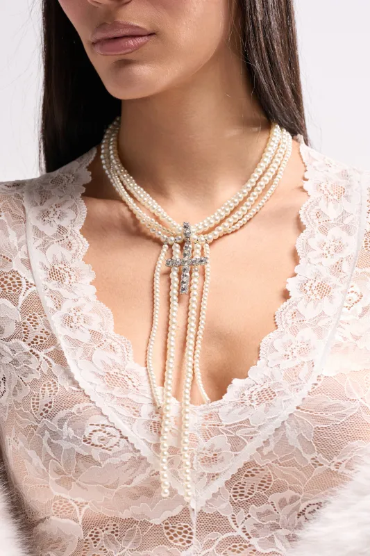 CALL ME LATER PEARL NECKLACE sold by AKIRA