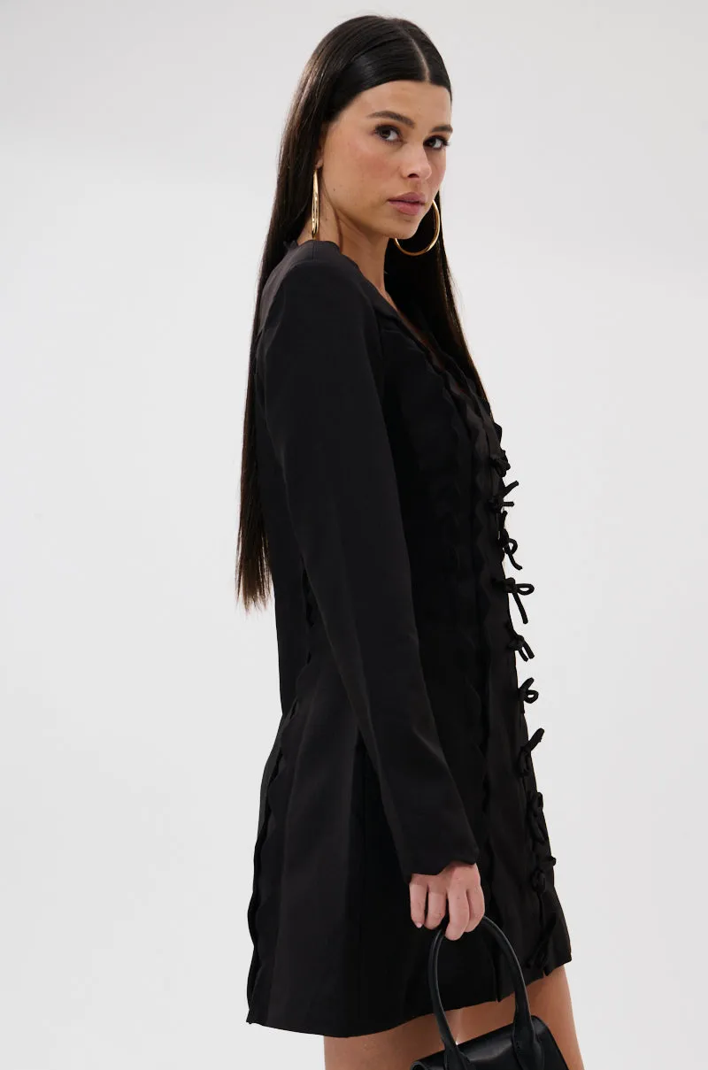 CUTE AS CAN BE MINI DRESS WITH BOWS sold by AKIRA product image thumbnail 2