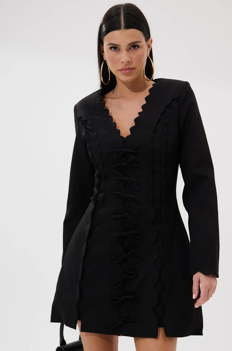 CUTE AS CAN BE MINI DRESS WITH BOWS sold by AKIRA