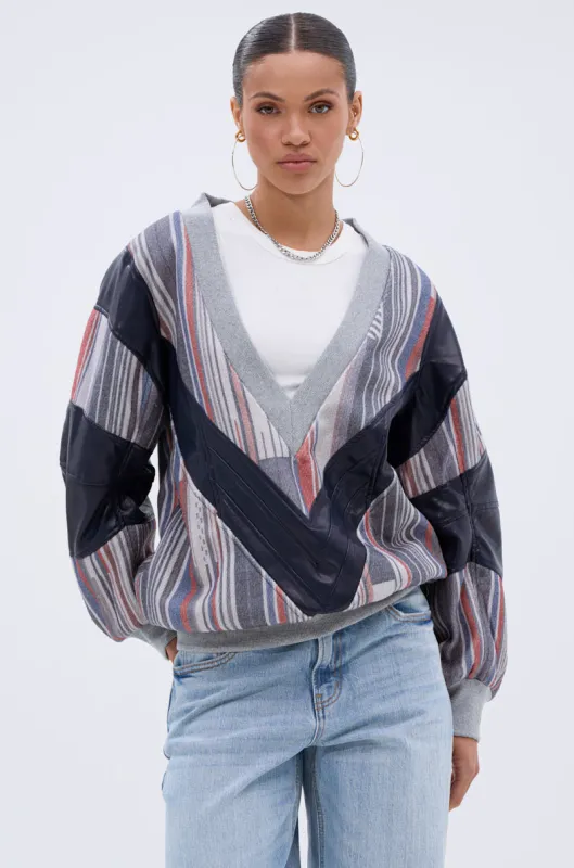 INTO THE WILD DEEP V SWEATSHIRT sold by AKIRA