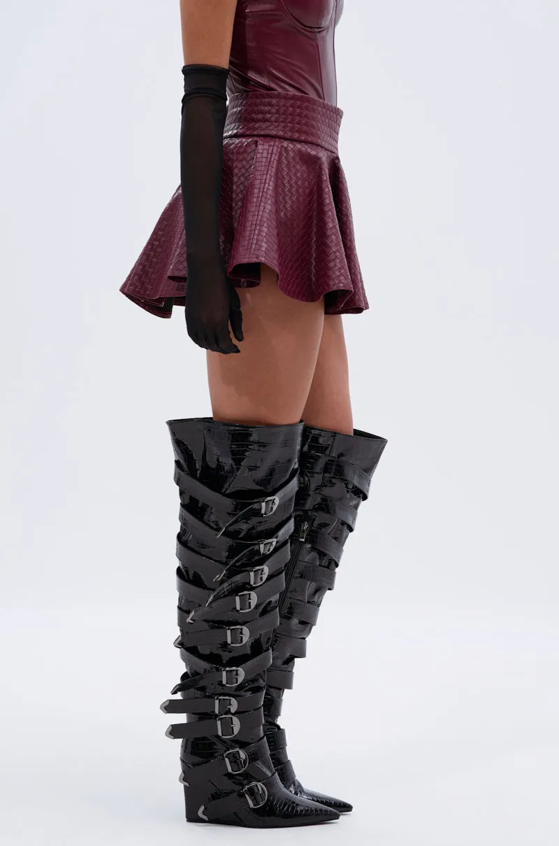 TOO GOOD FOR YOU MINI SKIRT sold by AKIRA product image thumbnail 4