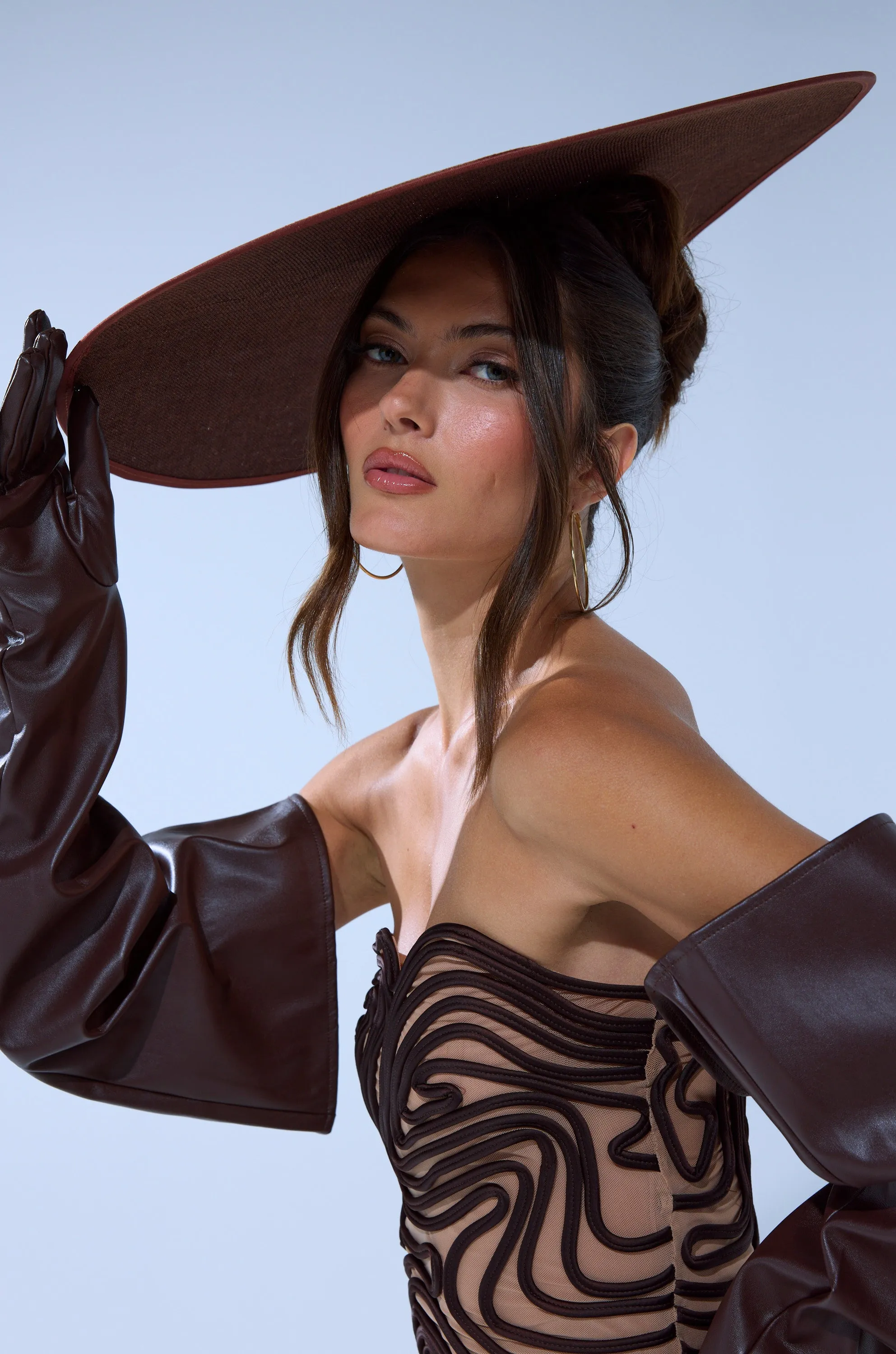 TOO CHIC CLIP ON HAT sold by AKIRA product image thumbnail 3