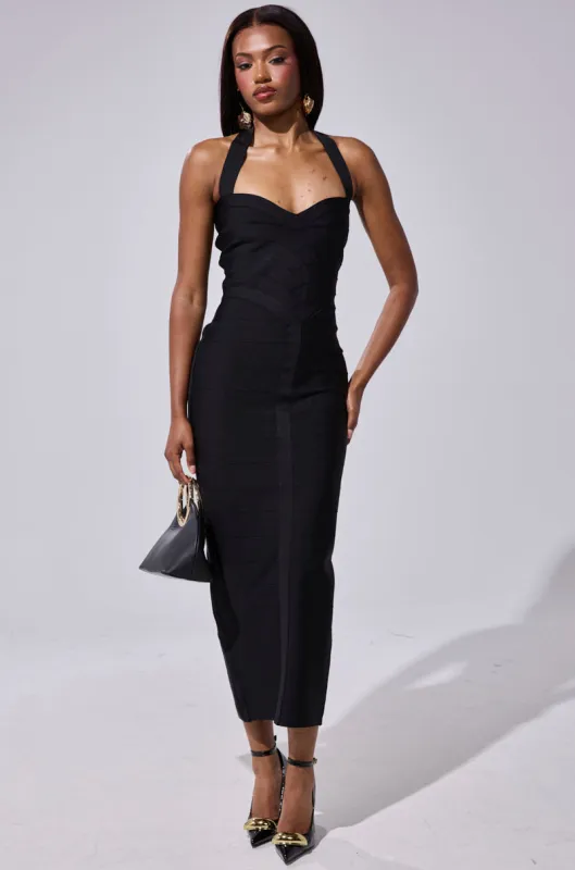 LOVELY DAYS BANDAGE MIDI DRESS sold by AKIRA