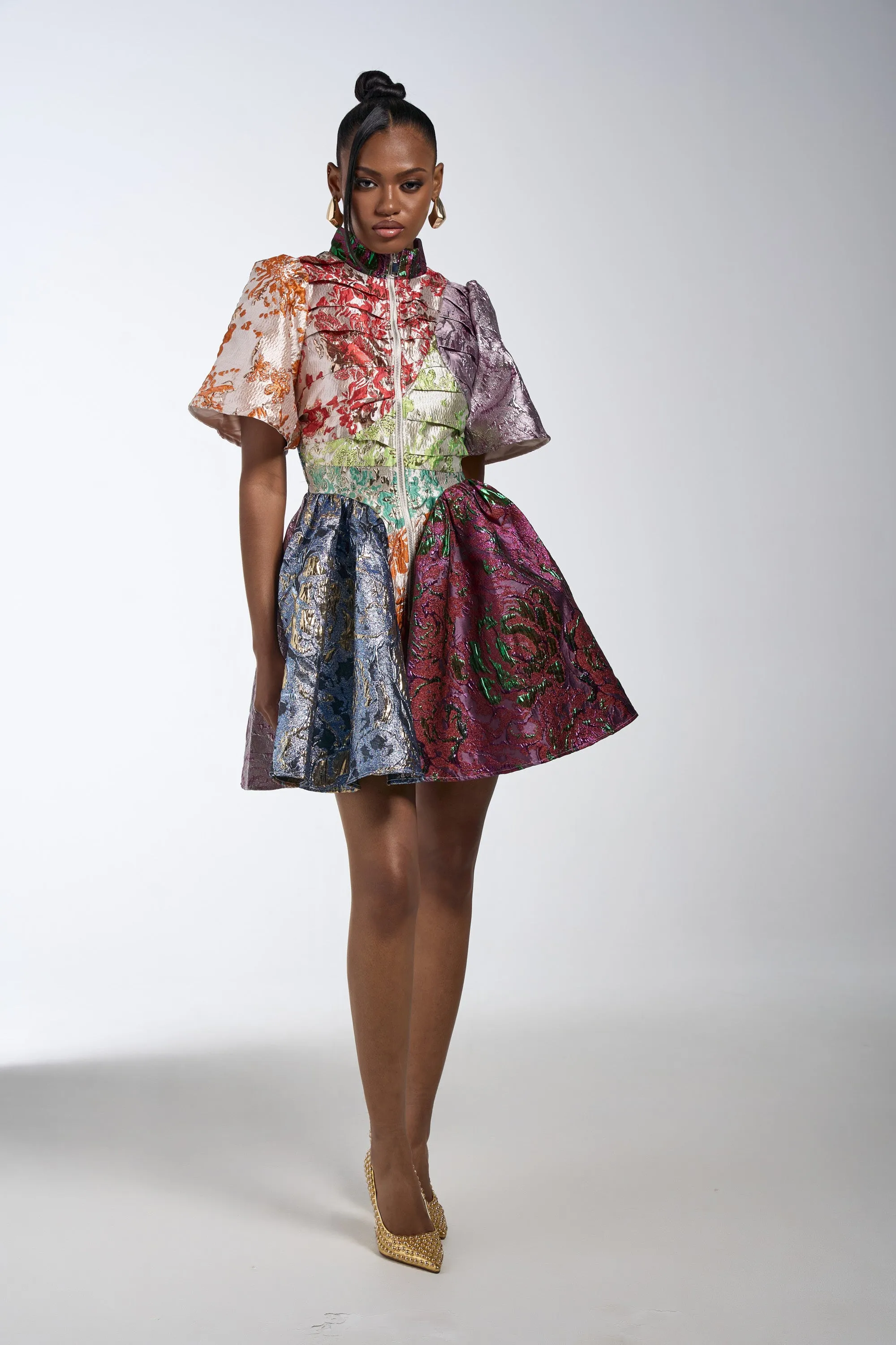 STAY WITH ME BROCADE MINI DRESS sold by AKIRA product image thumbnail 4