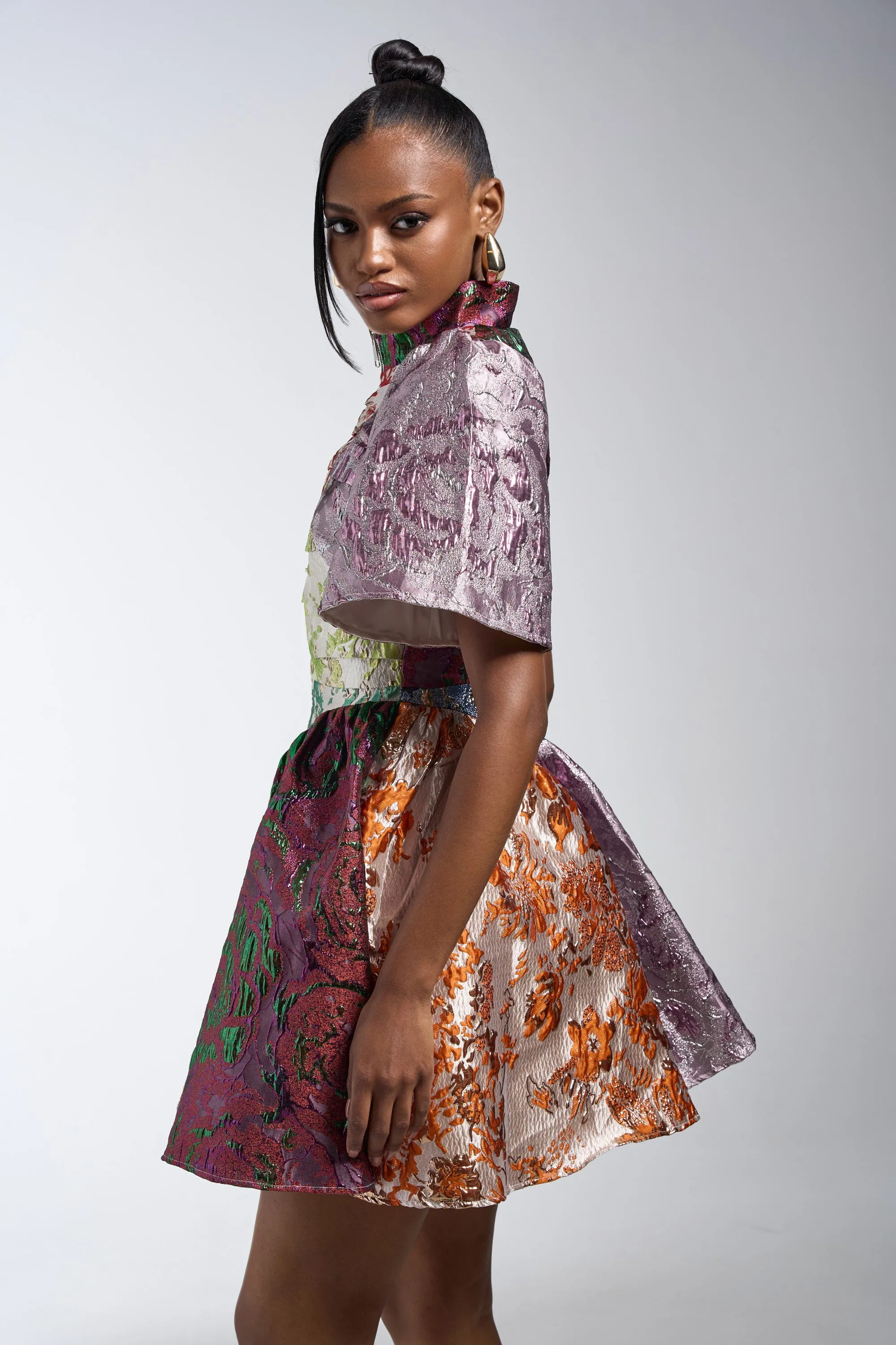 STAY WITH ME BROCADE MINI DRESS sold by AKIRA product image thumbnail 2