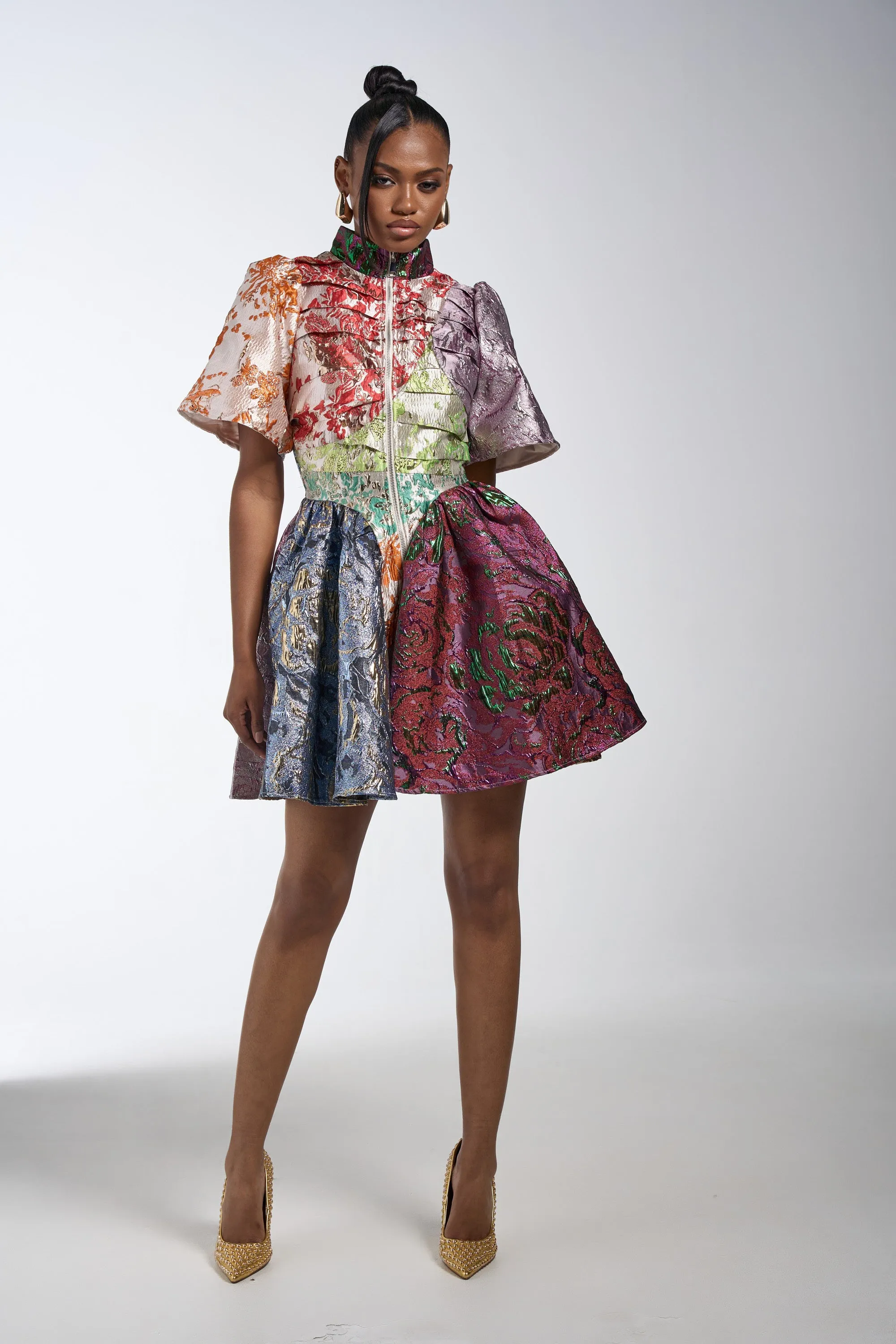 STAY WITH ME BROCADE MINI DRESS sold by AKIRA