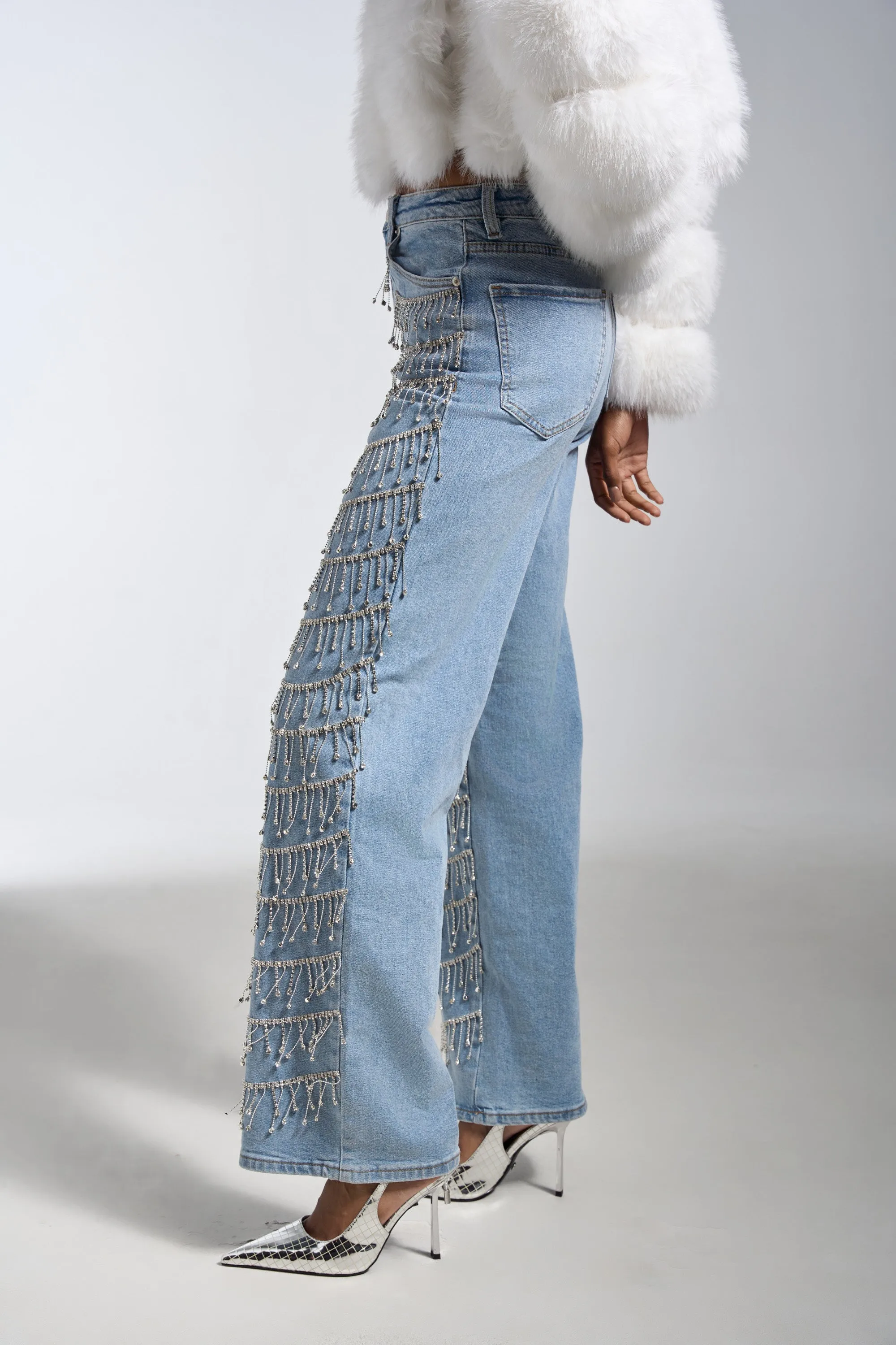 DRIP DRIP EMBELLISHED DENIM sold by AKIRA product image thumbnail 3