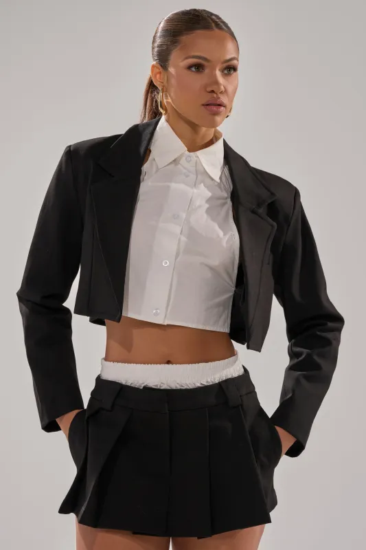 BLACK TIE FORMAL TOP sold by AKIRA