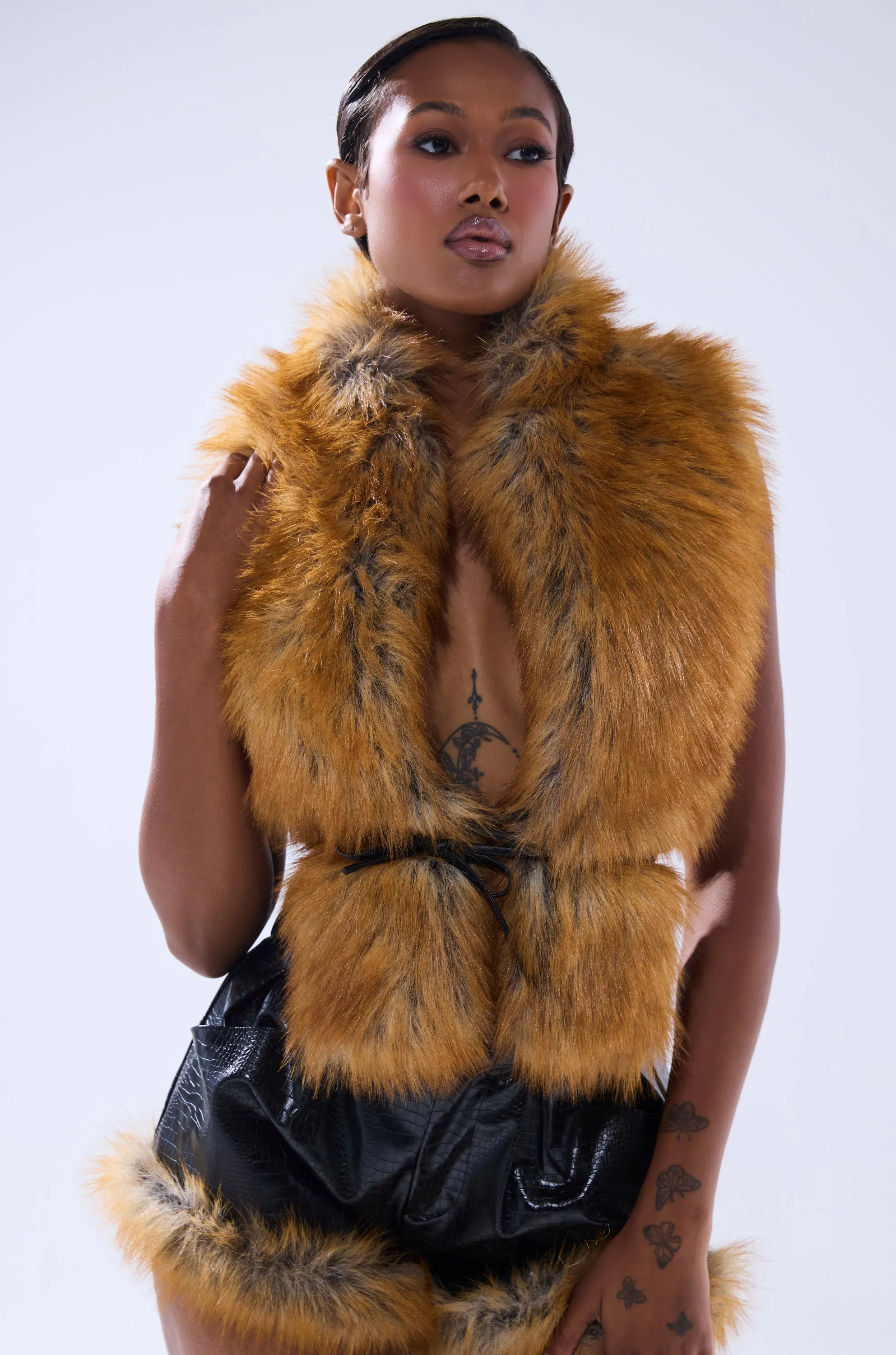 DONT TOUCH OR LOOK FUR BLOUSE sold by AKIRA product image thumbnail 2