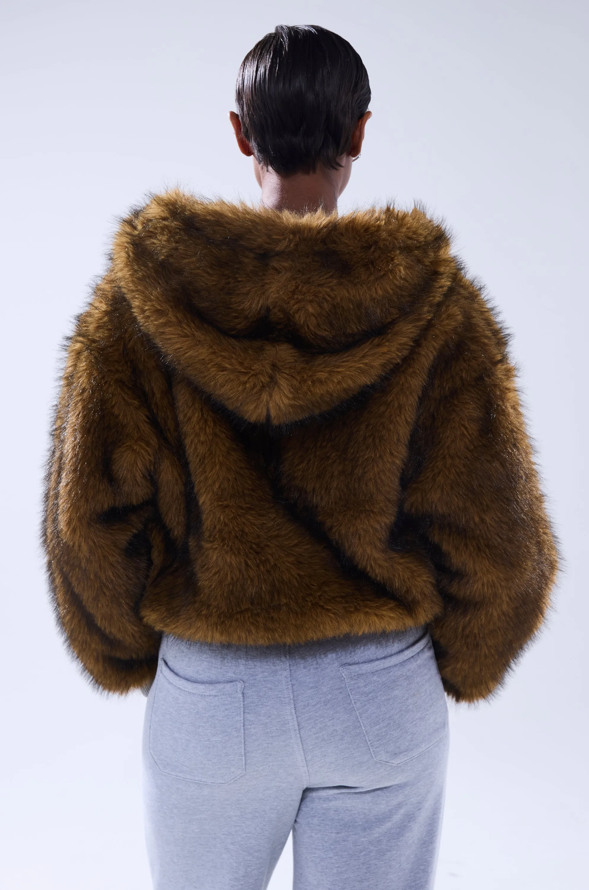 BEST OF BOTH WORLDS REVERSIBLE FUR SWEATSHIRT sold by AKIRA product image thumbnail 5