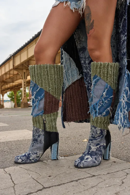 AZALEA WANG MARGEE MULTI CHUNKY KNEE HIGH BOOT sold by AKIRA