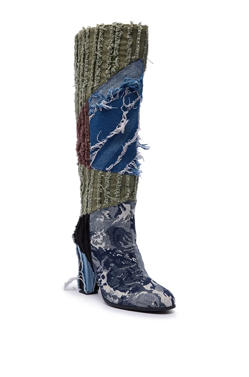 AZALEA WANG MARGEE MULTI CHUNKY KNEE HIGH BOOT sold by AKIRA product image thumbnail 5