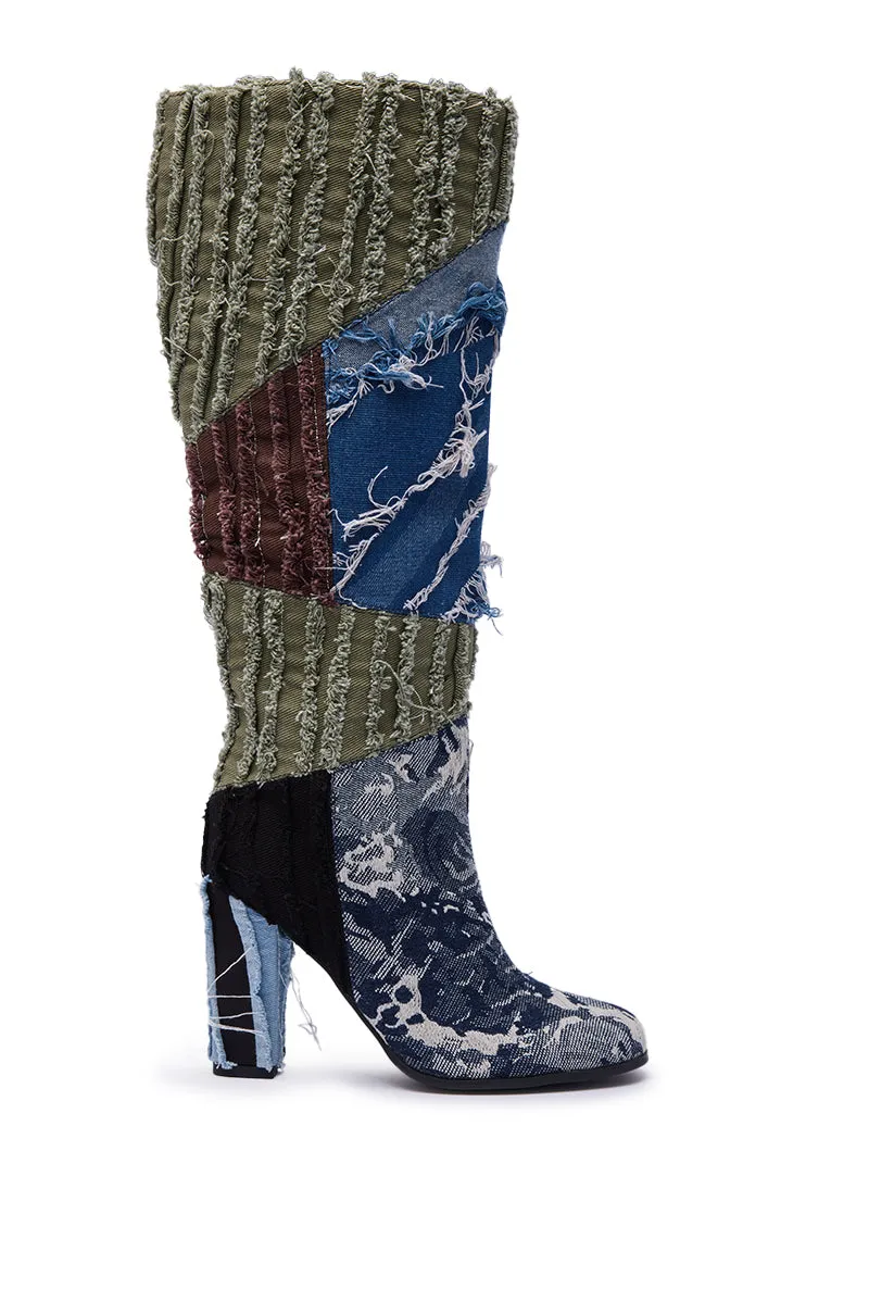 AZALEA WANG MARGEE MULTI CHUNKY KNEE HIGH BOOT sold by AKIRA product image thumbnail 4