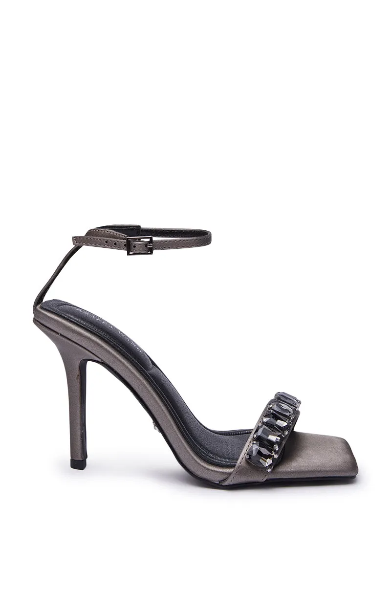 AZALEA WANG PERIIS GREY RHINESTONE SANDAL sold by AKIRA product image thumbnail 4
