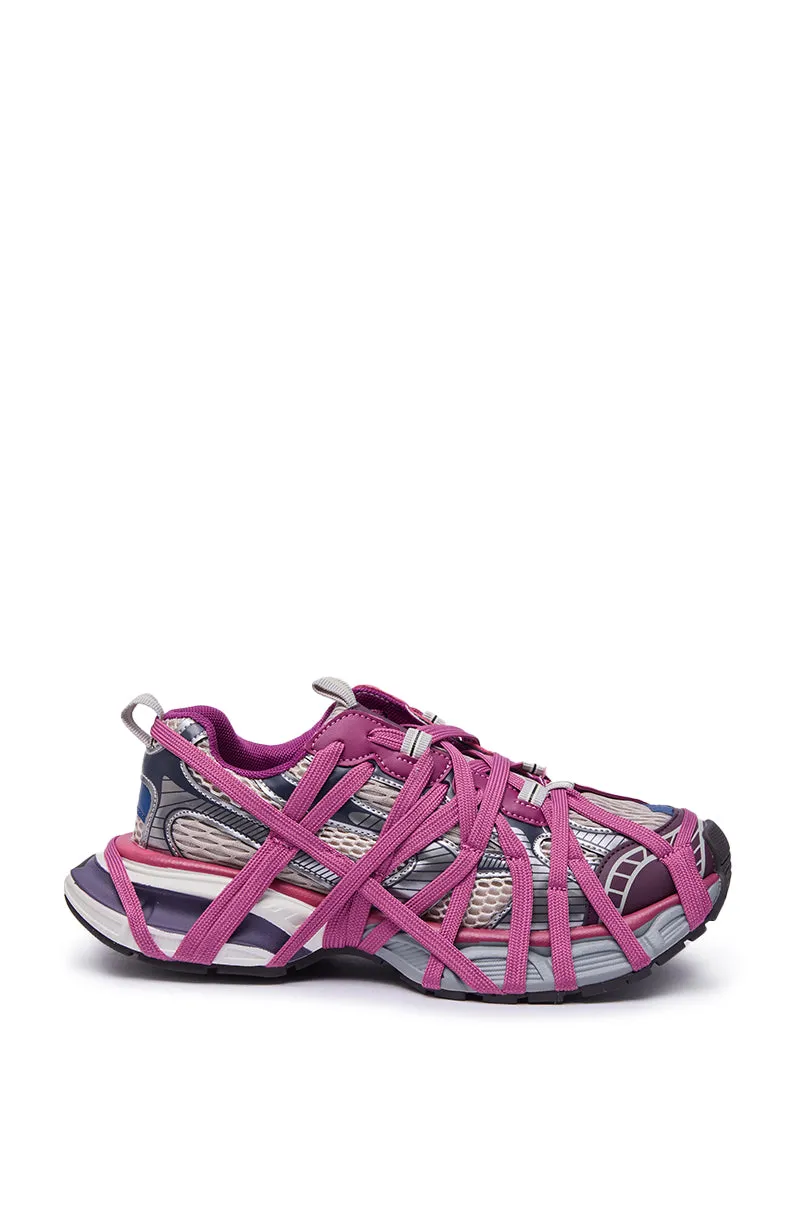 AZALEA WANG SELIE PURPLE LACE UP SNEAKER sold by AKIRA product image thumbnail 4