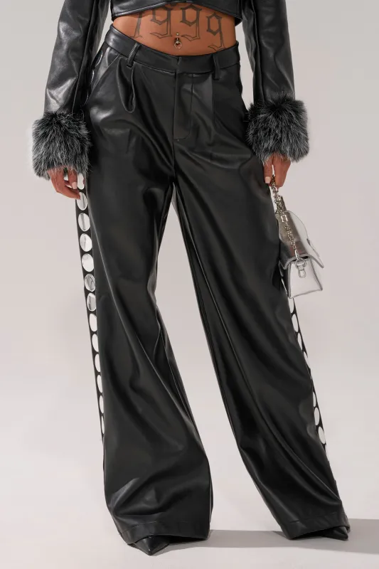 TIME AFTER TIME FAUX LEATHER TROUSER sold by AKIRA