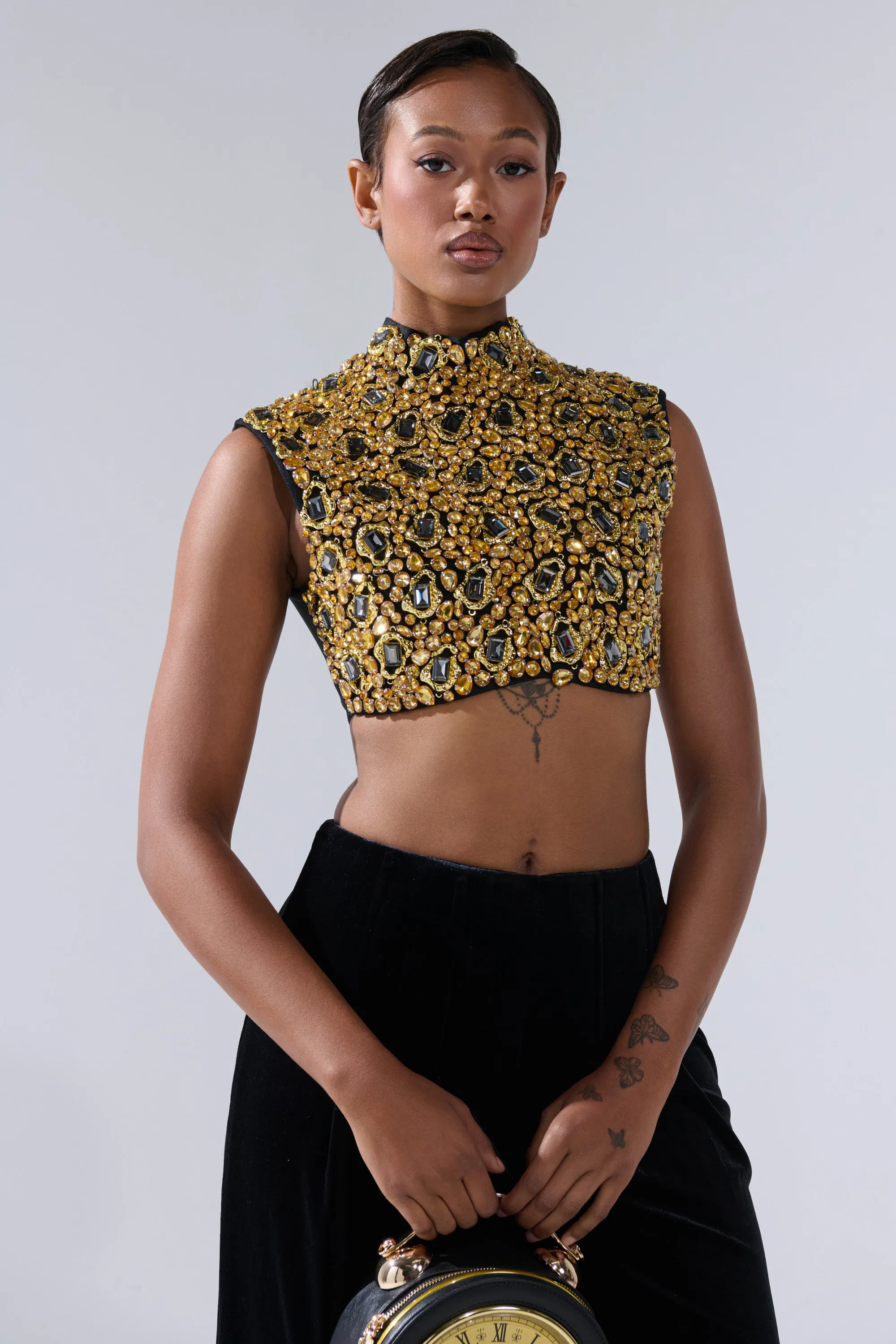 GOLDEN GLAM BLOUSE sold by AKIRA product image thumbnail 2