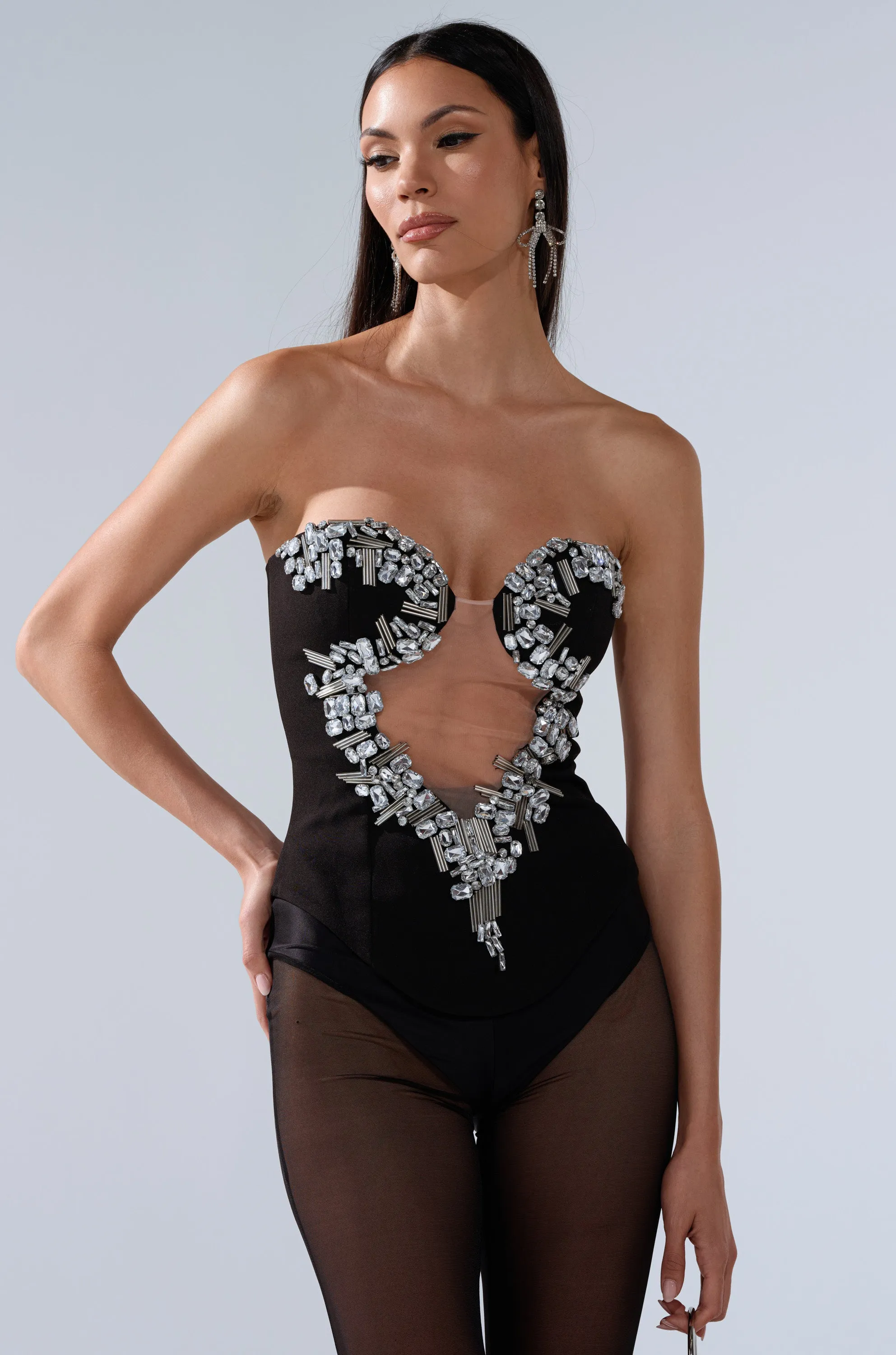 SHINE ON ME RHINESTONE CORSET sold by AKIRA product image thumbnail 3