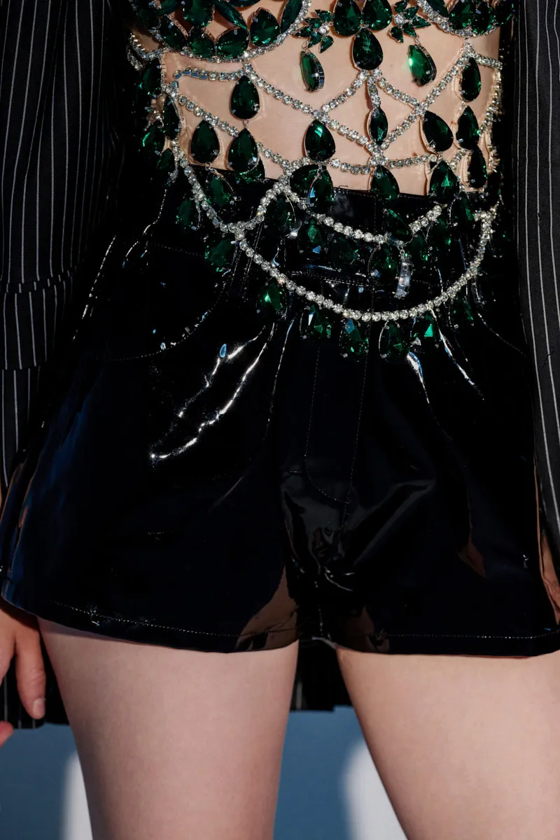 DONT MESS WITH ME FAUX LEATHER SHORT sold by AKIRA