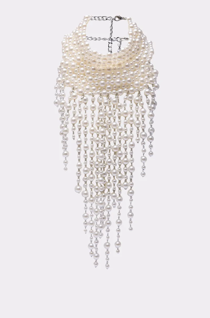 POLLY PEARL STATEMENT NECKLACE sold by AKIRA product image thumbnail 2