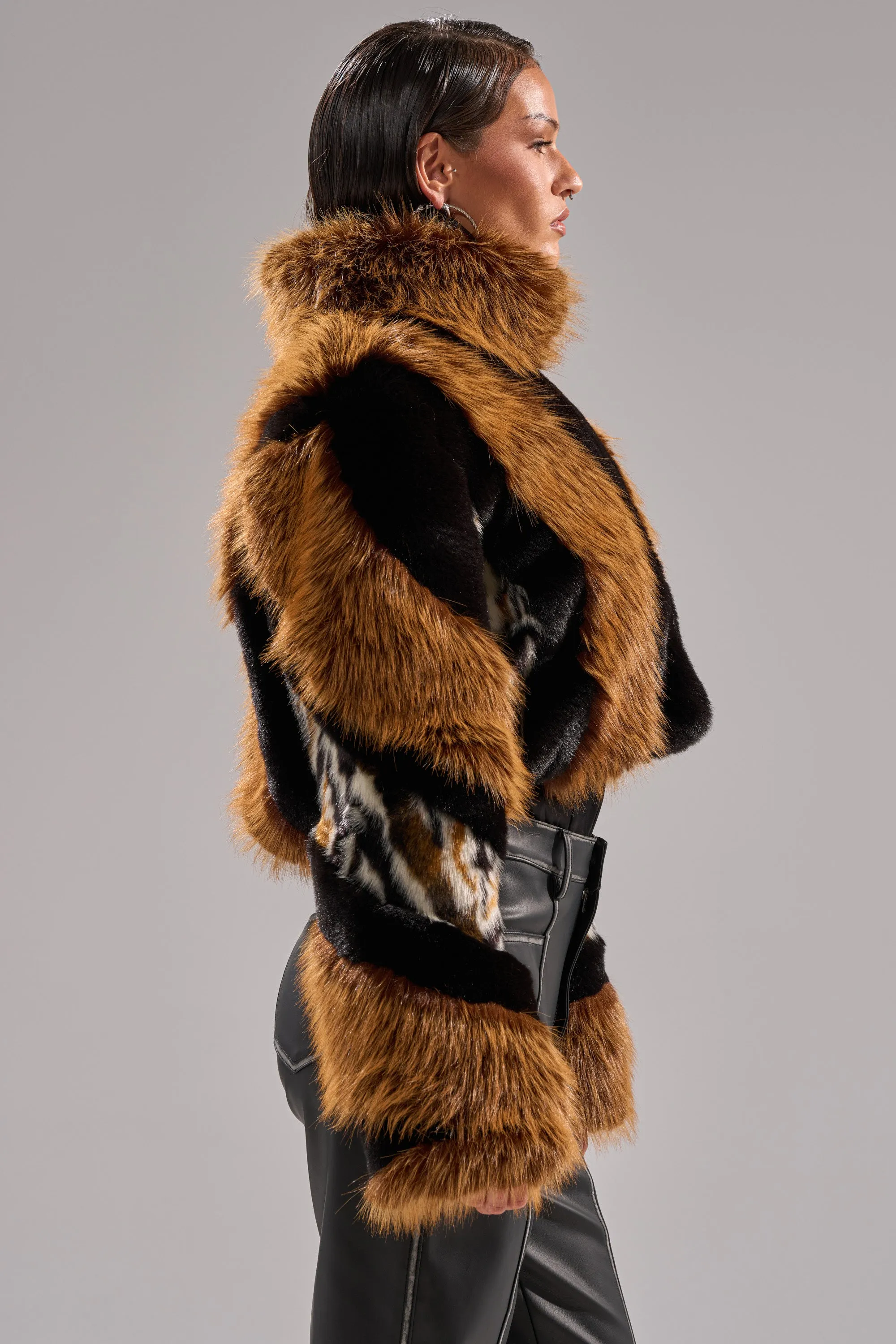 TWISTER PATCHWORK FAUX FUR sold by AKIRA product image thumbnail 5