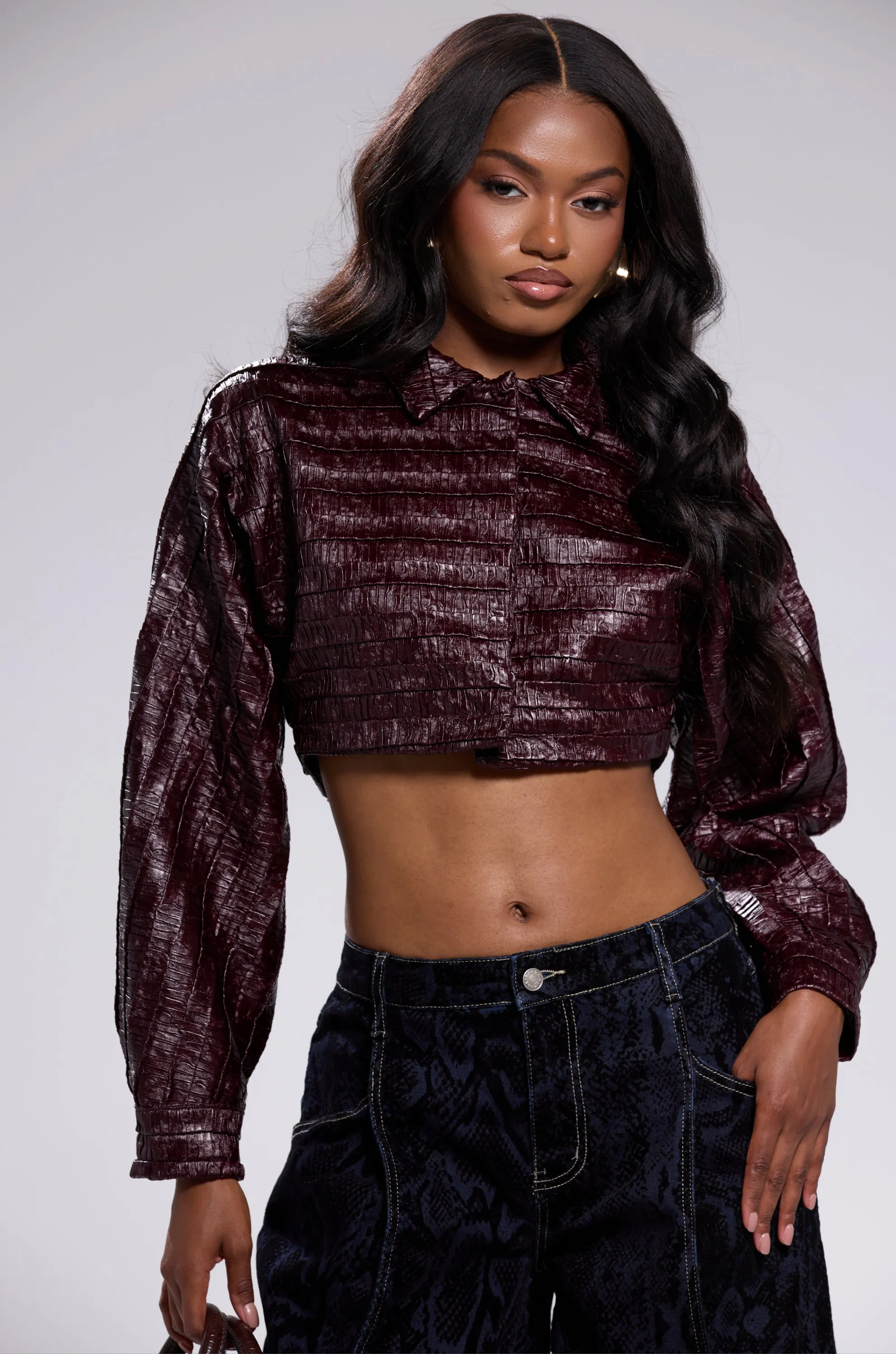 JUST LIKE THAT BUTTON DOWN sold by AKIRA product image thumbnail 5