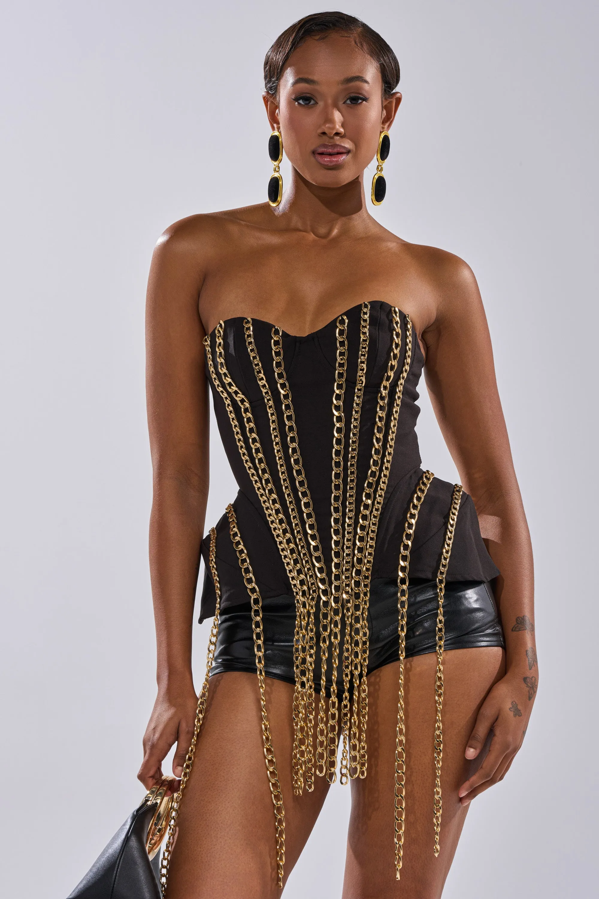 CHAINED DOWN CORSET sold by AKIRA product image thumbnail 2