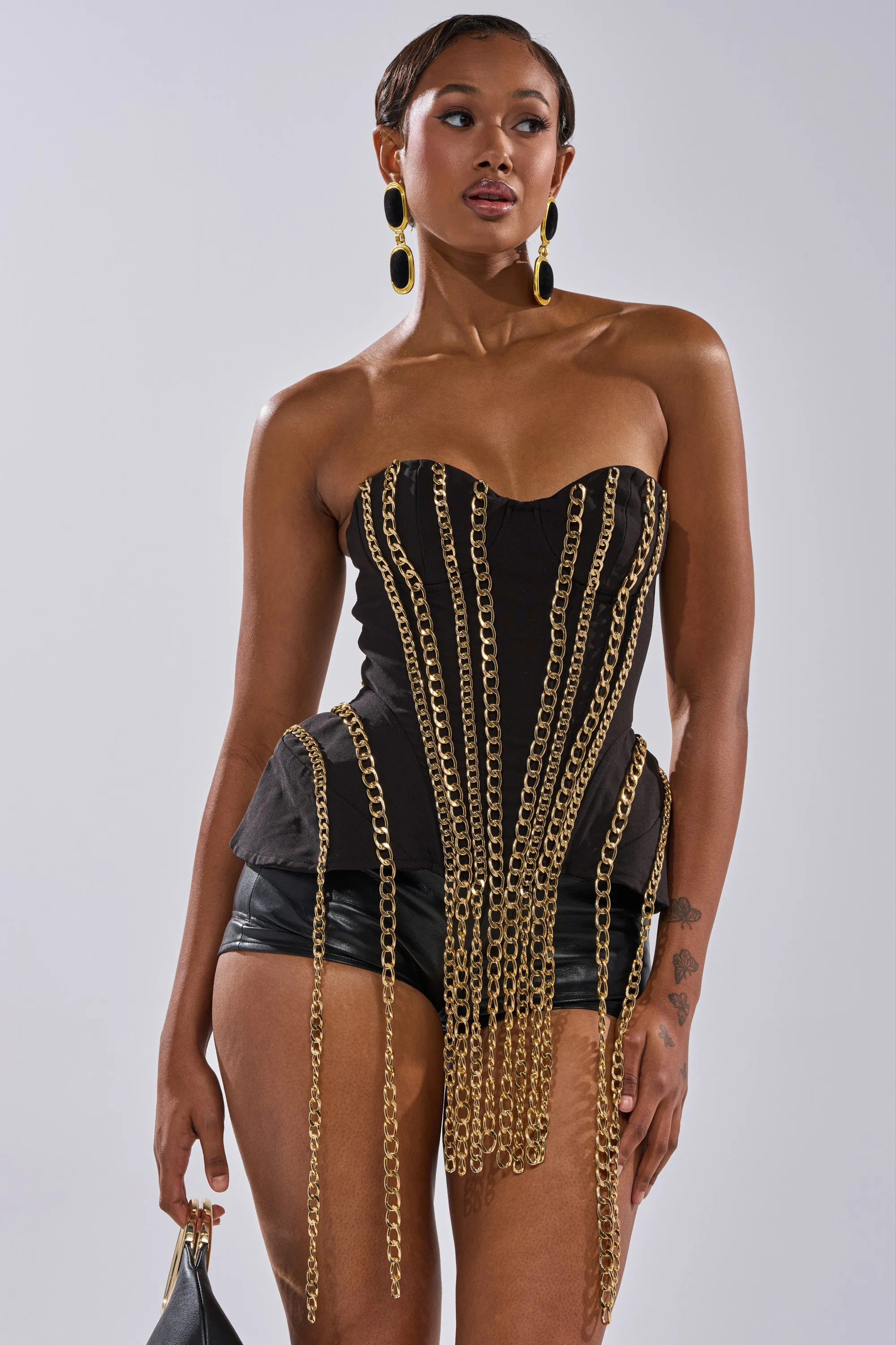 CHAINED DOWN CORSET sold by AKIRA product image thumbnail 3