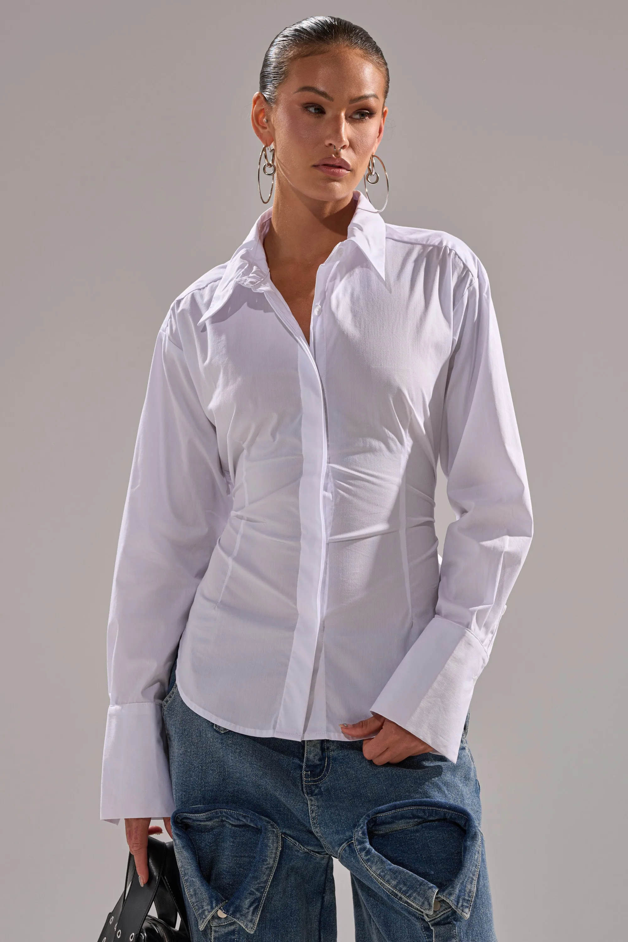 BUSINESS BUTTON DOWN sold by AKIRA product image thumbnail 5