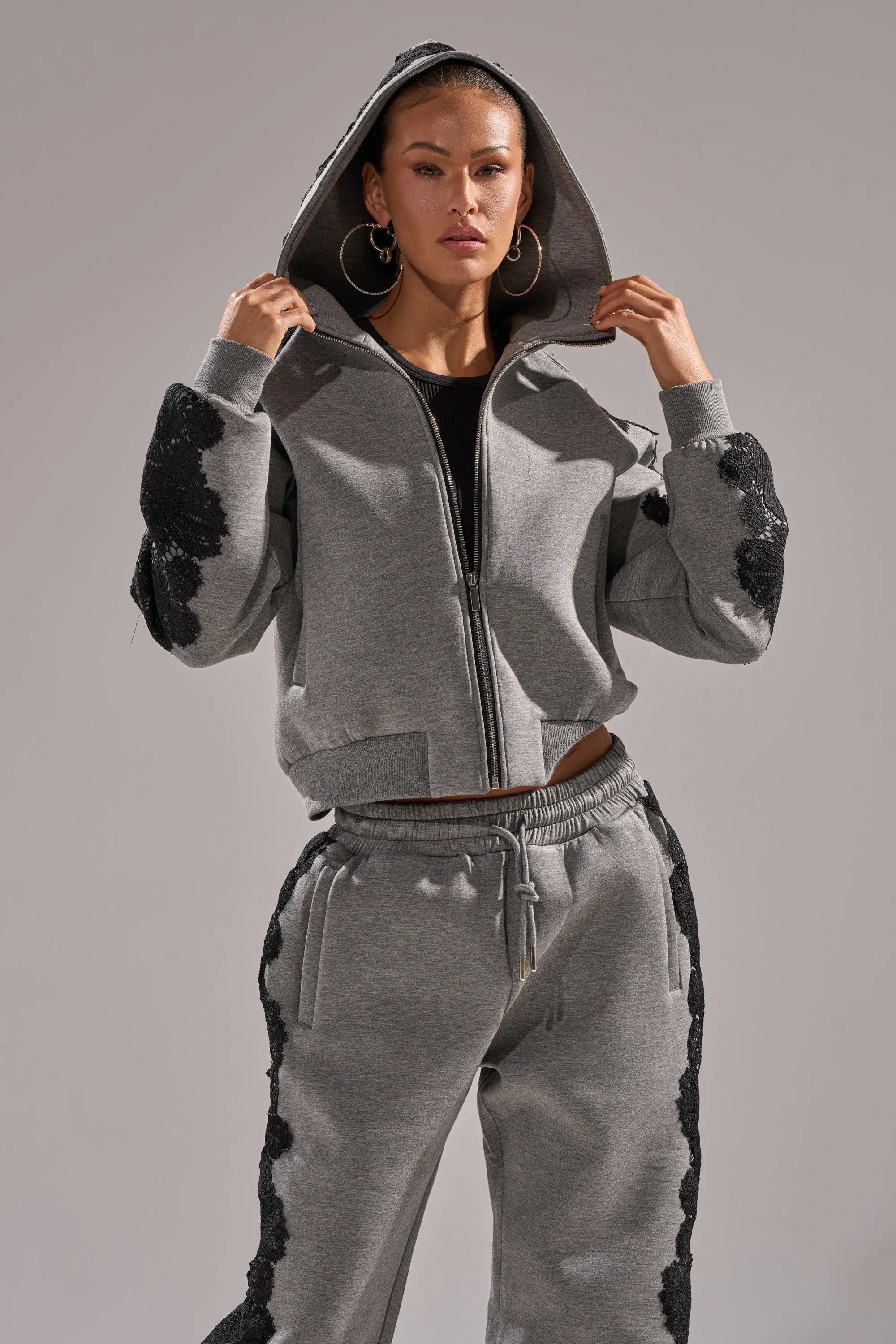 RAQUEL ZIP UP SWEATSHIRT sold by AKIRA product image thumbnail 3