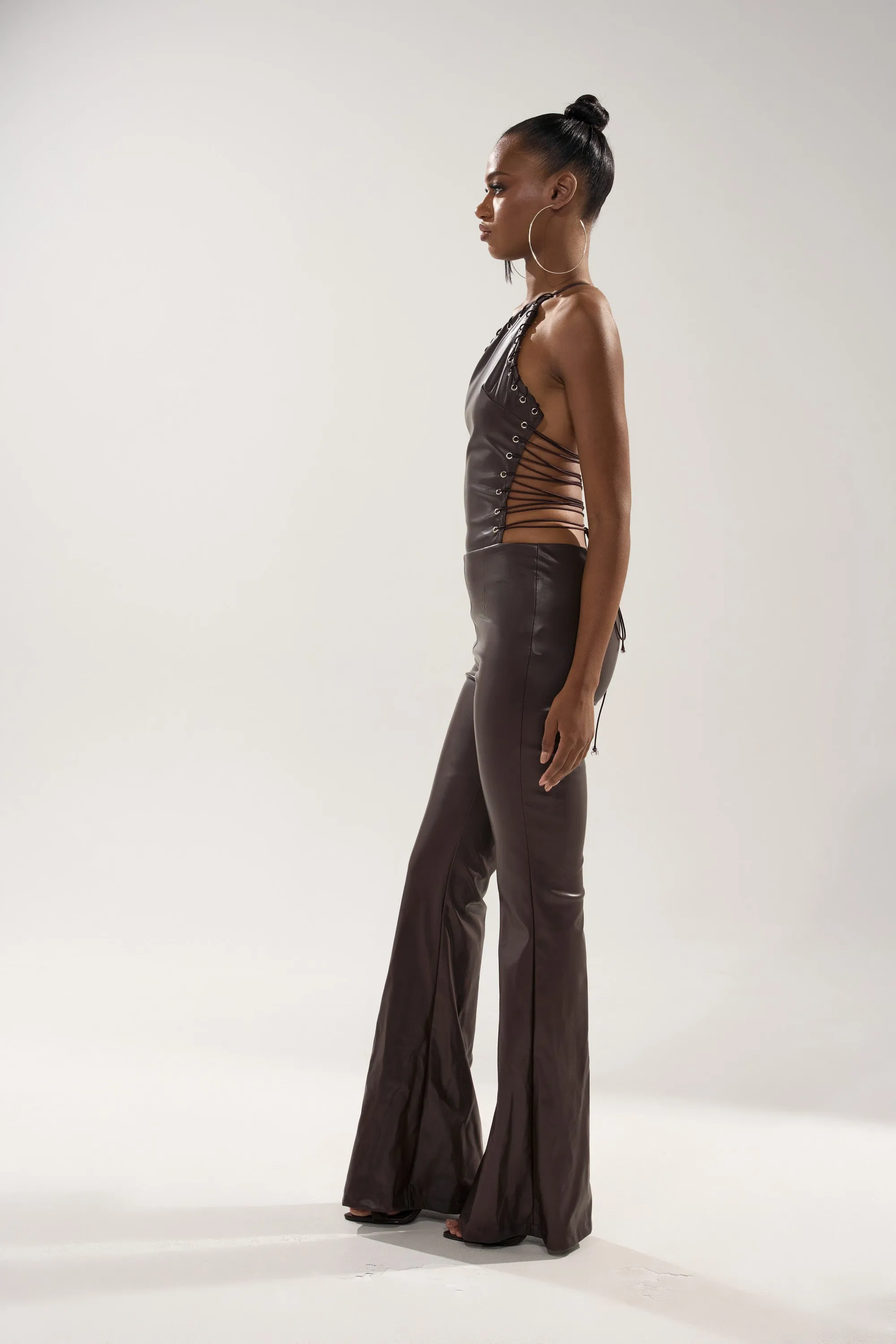 LEMME SHOW YOU WHAT I GOT PU JUMPSUIT sold by AKIRA product image thumbnail 3