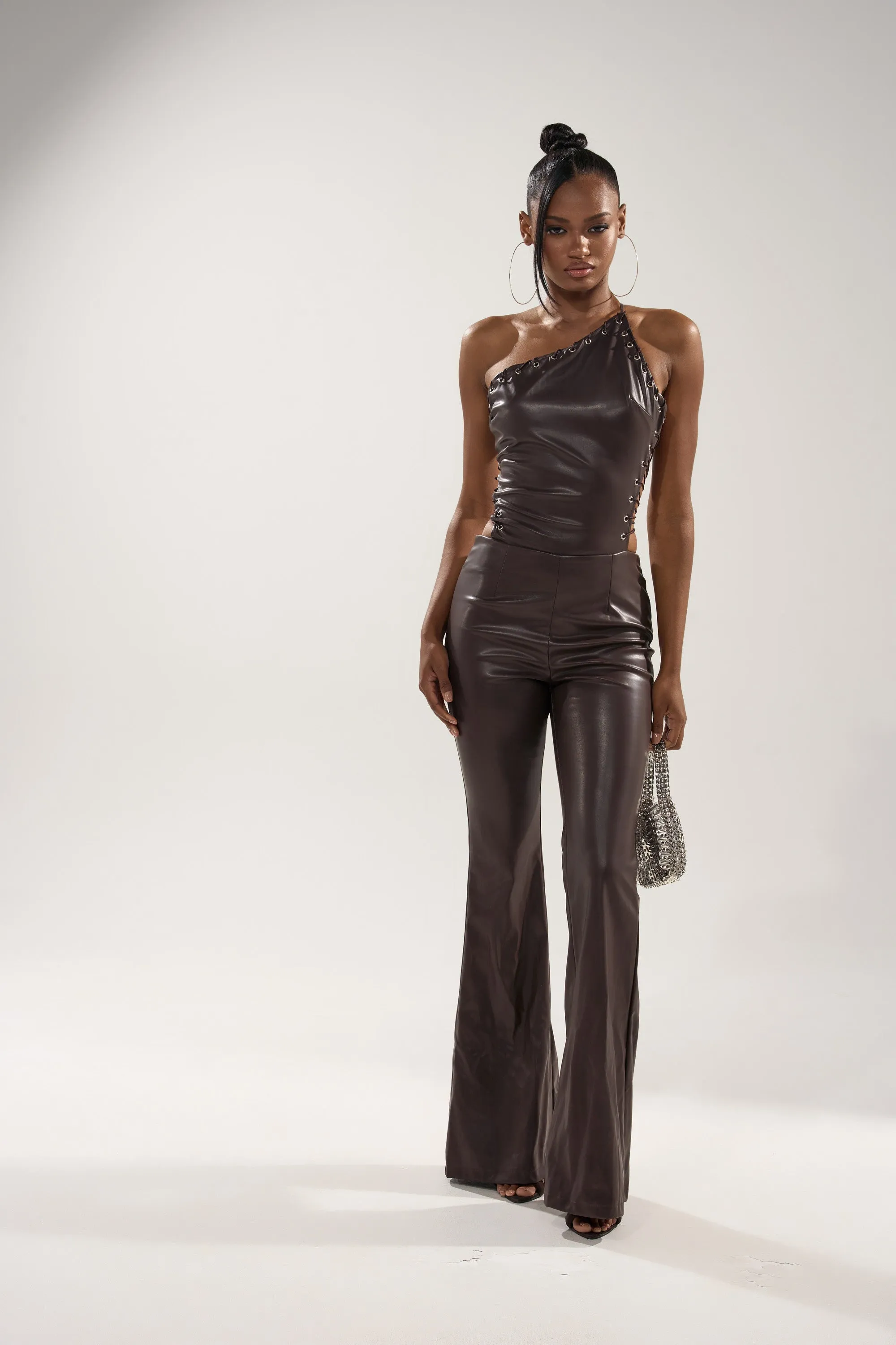 LEMME SHOW YOU WHAT I GOT PU JUMPSUIT sold by AKIRA product image thumbnail 2