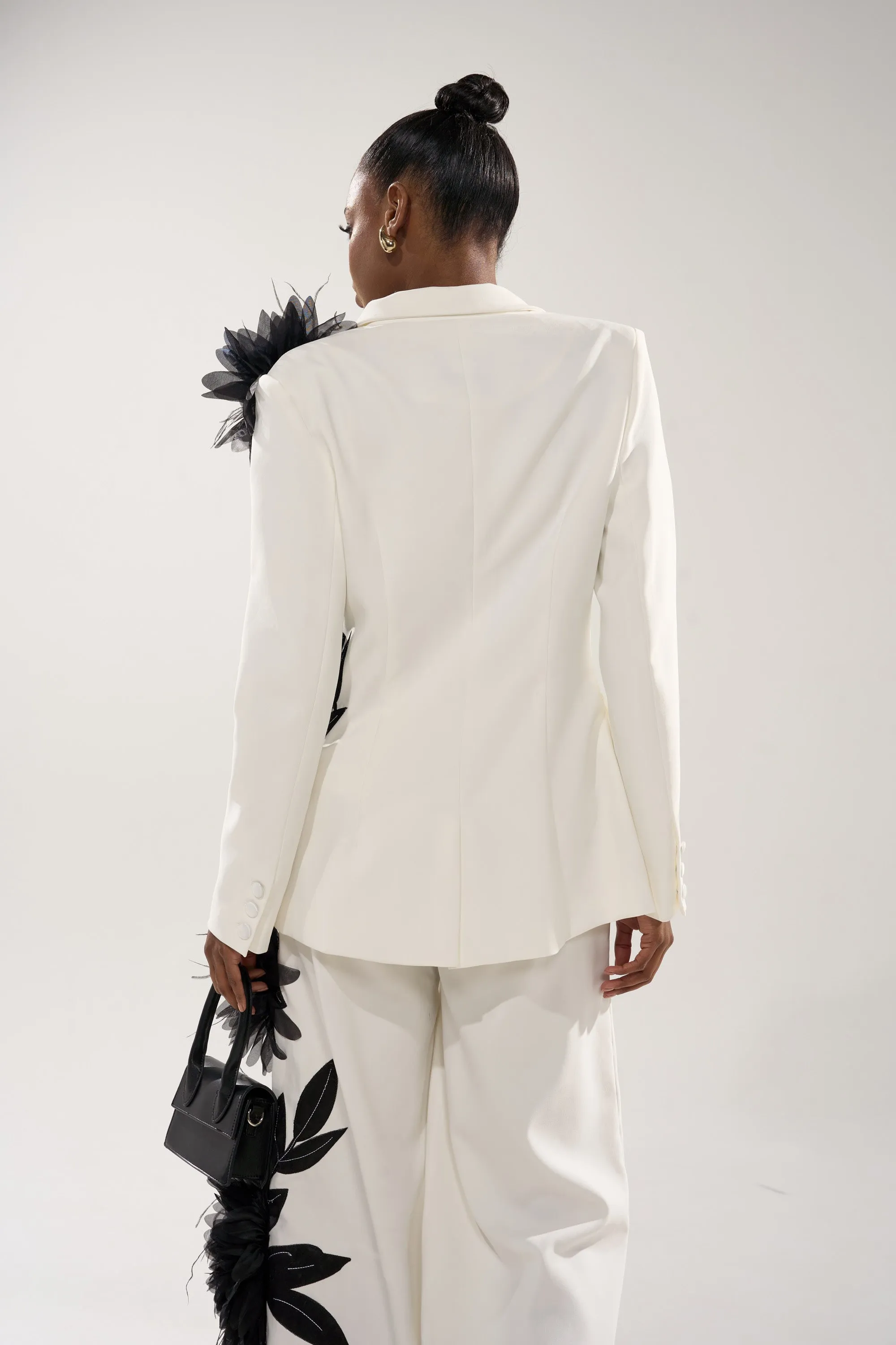 IN FULL BLOOM APPLIQUE BLAZER sold by AKIRA product image thumbnail 5