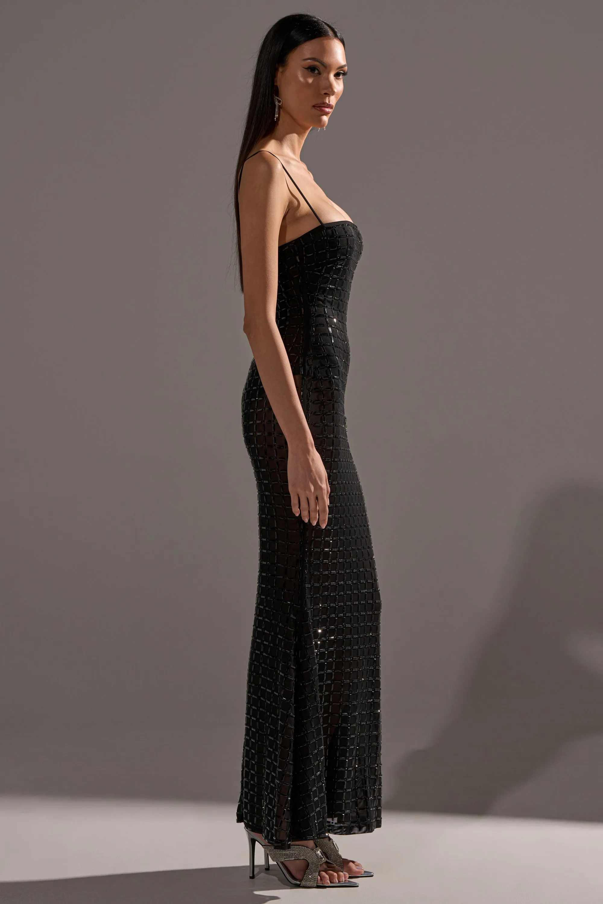 UNTOUCHABLE RHINESTONE MAXI DRESS sold by AKIRA product image thumbnail 5