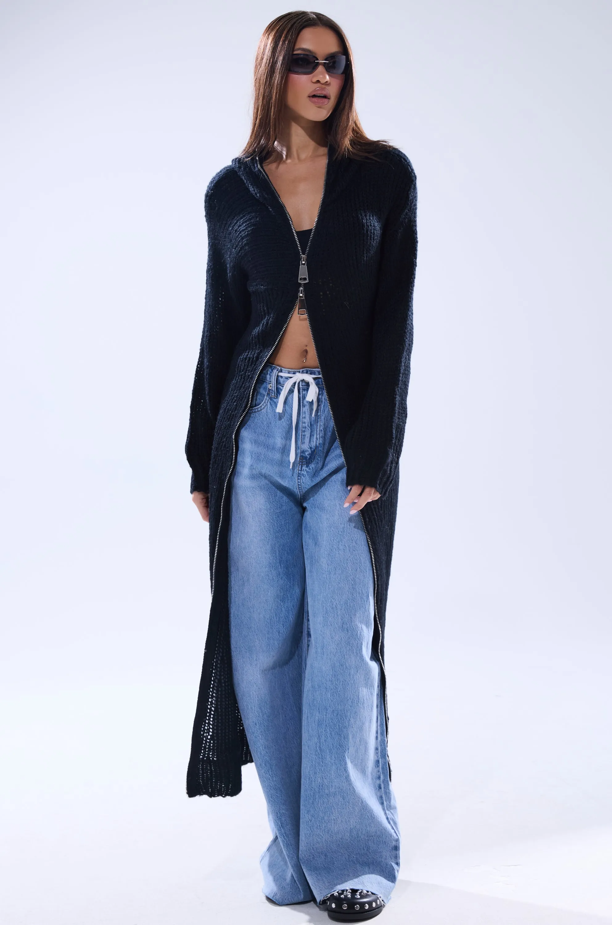 COZIEST GIRLY ZIP UP SWEATER sold by AKIRA product image thumbnail 3