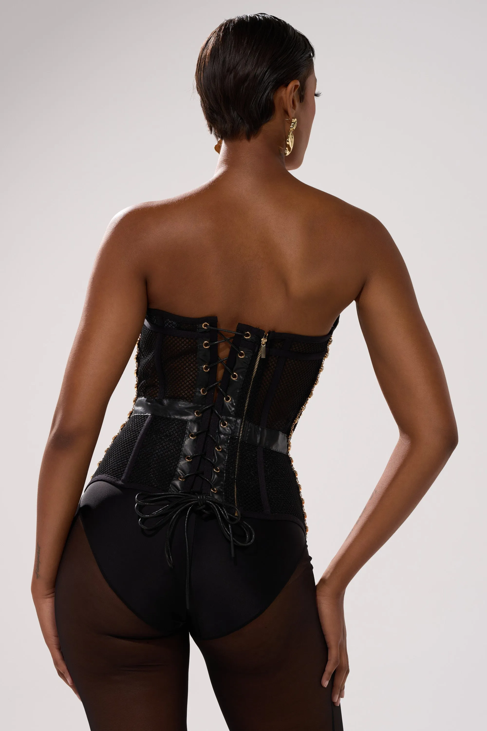 SMOKESHOW CORSET WITH RHINESTONES sold by AKIRA product image thumbnail 5