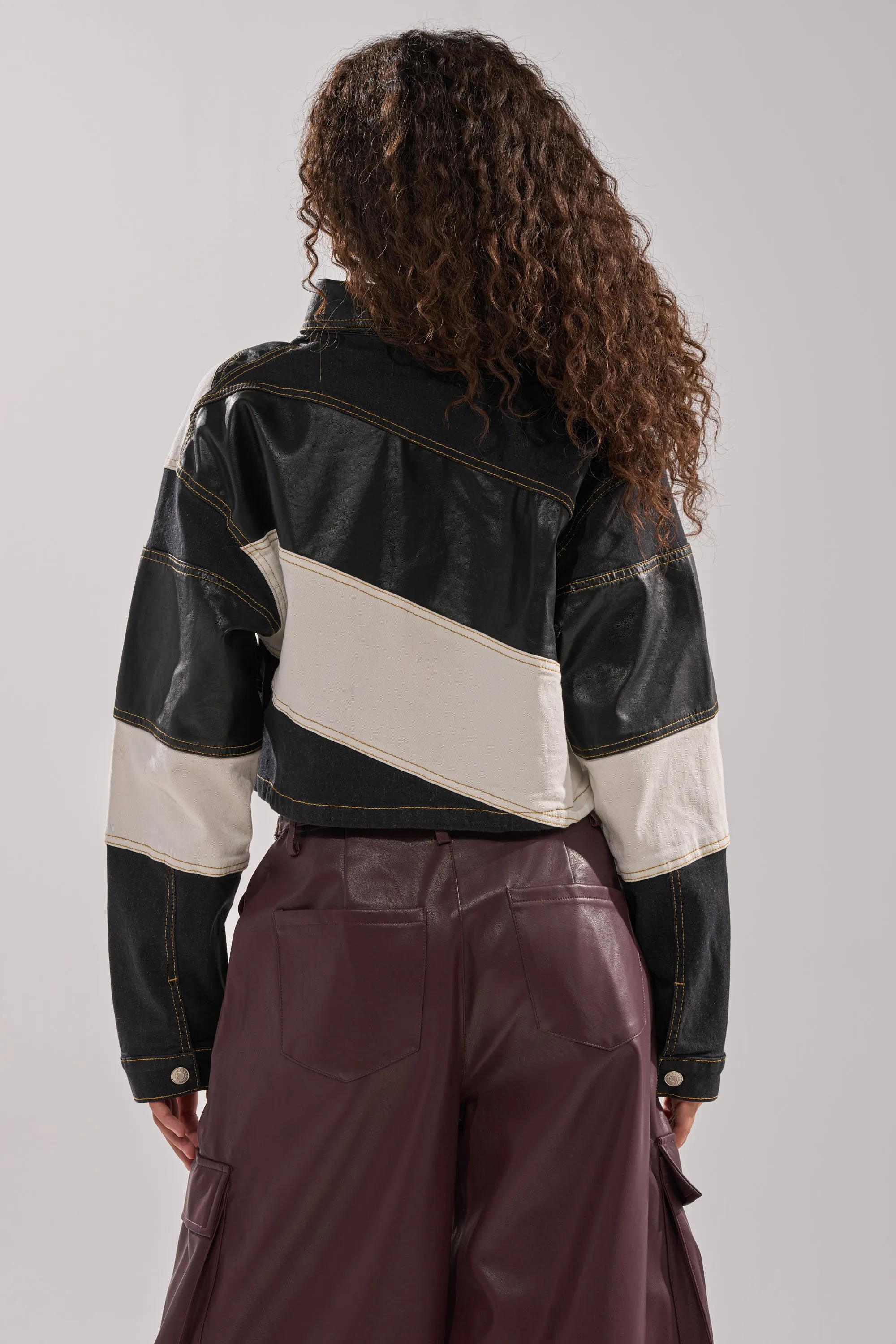 GUESS WHAT STRIPE COLLARED BLOUSE sold by AKIRA product image thumbnail 5