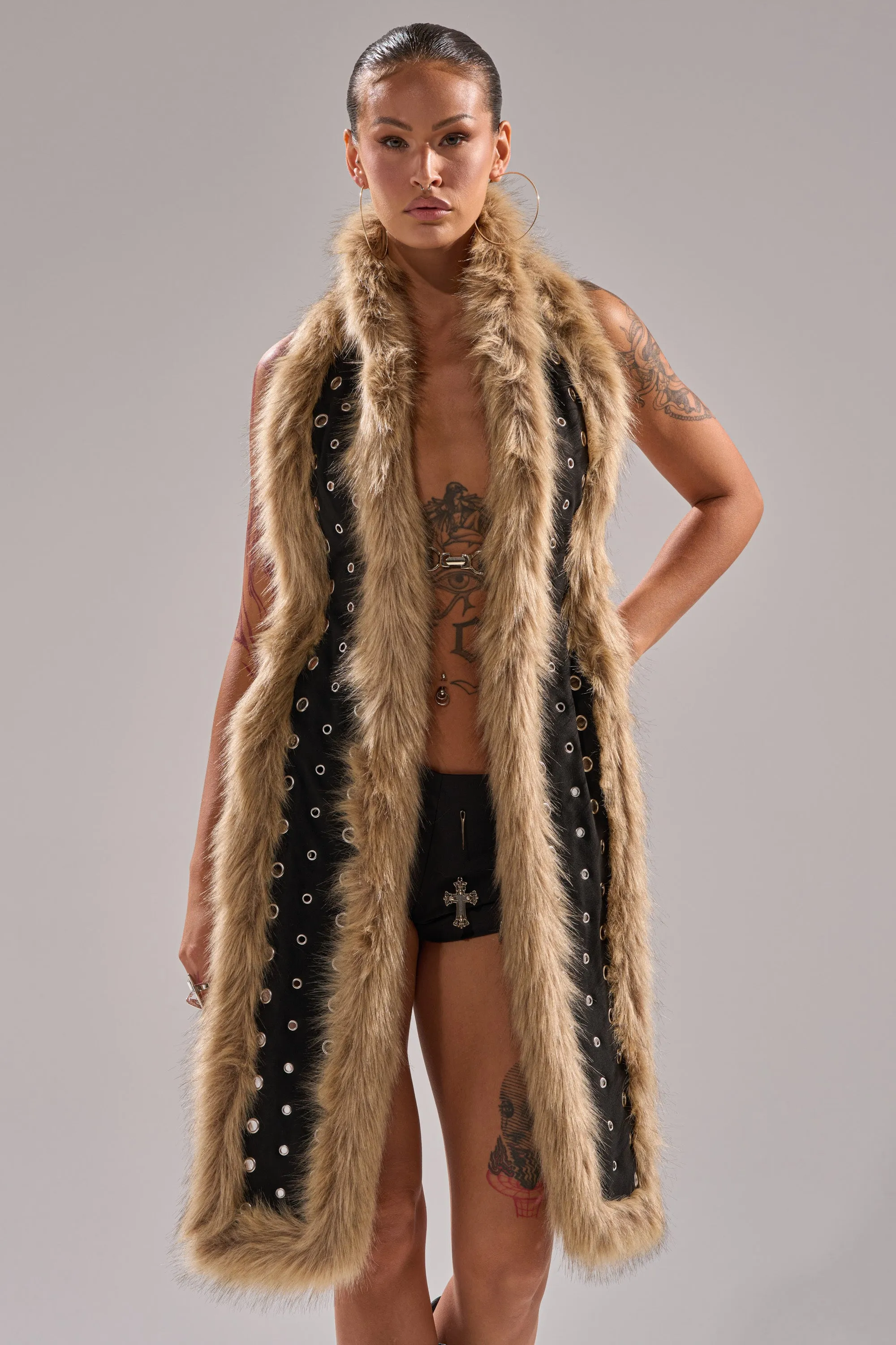 ICY HOT FUR BRALETTE sold by AKIRA product image thumbnail 3