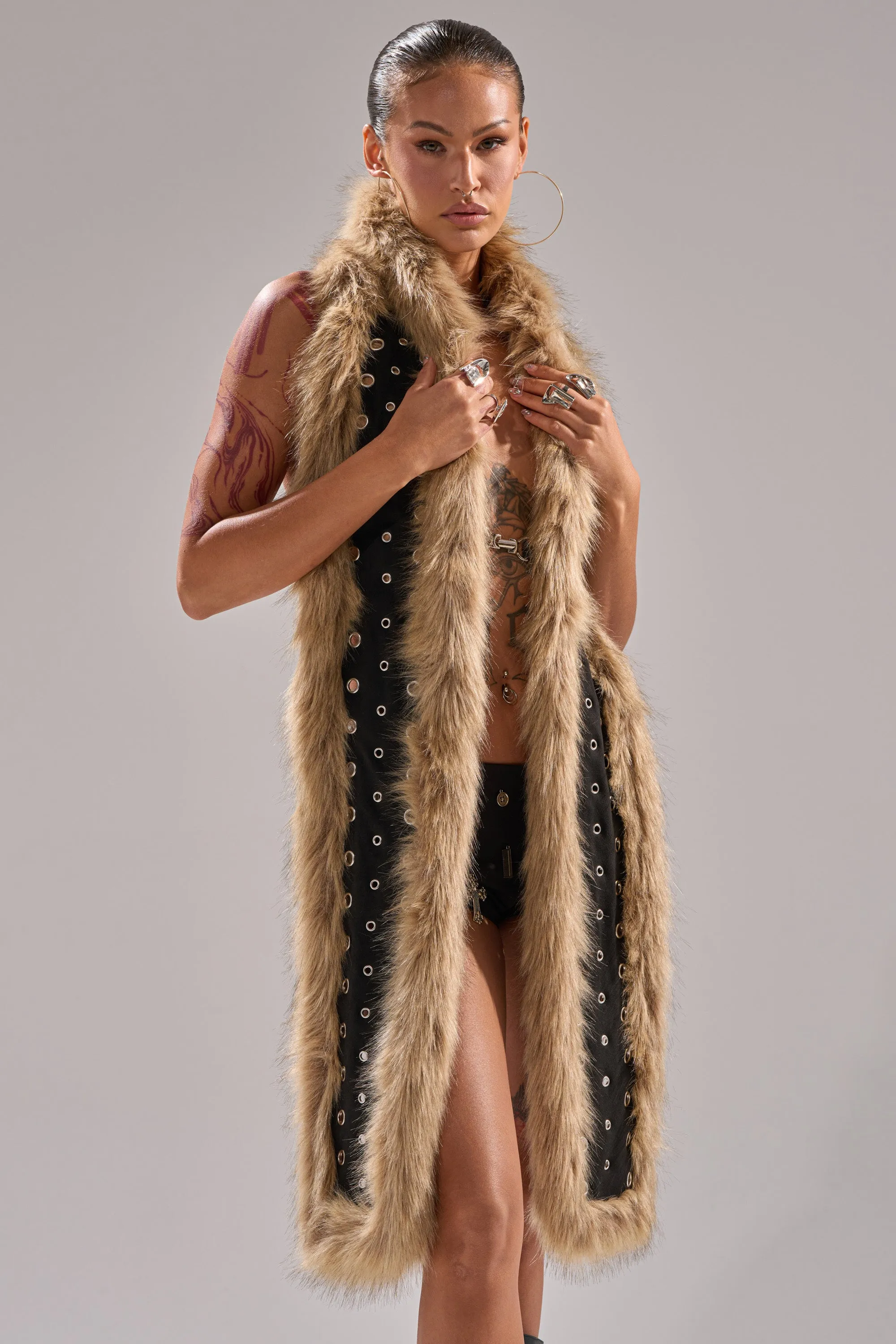 ICY HOT FUR BRALETTE sold by AKIRA product image thumbnail 2