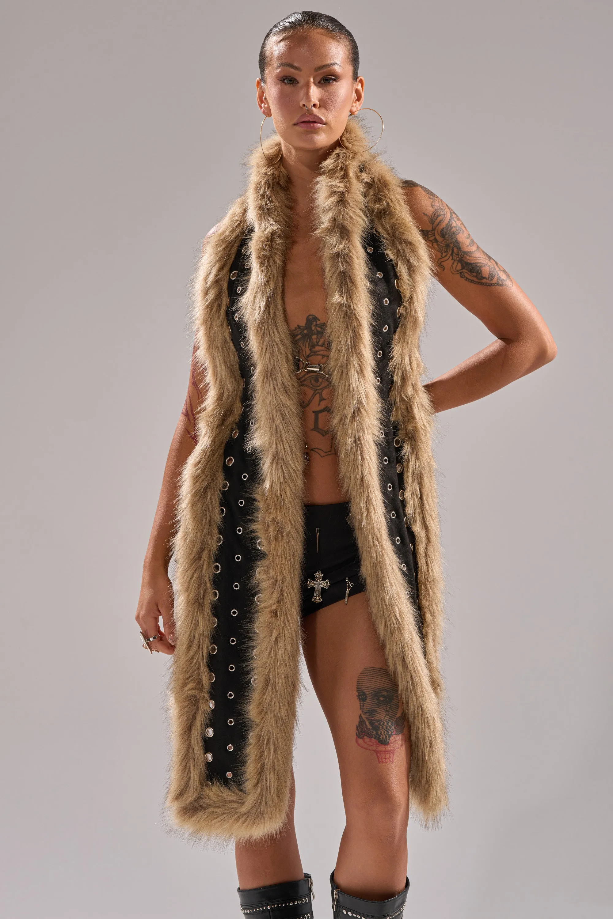 ICY HOT FUR BRALETTE sold by AKIRA