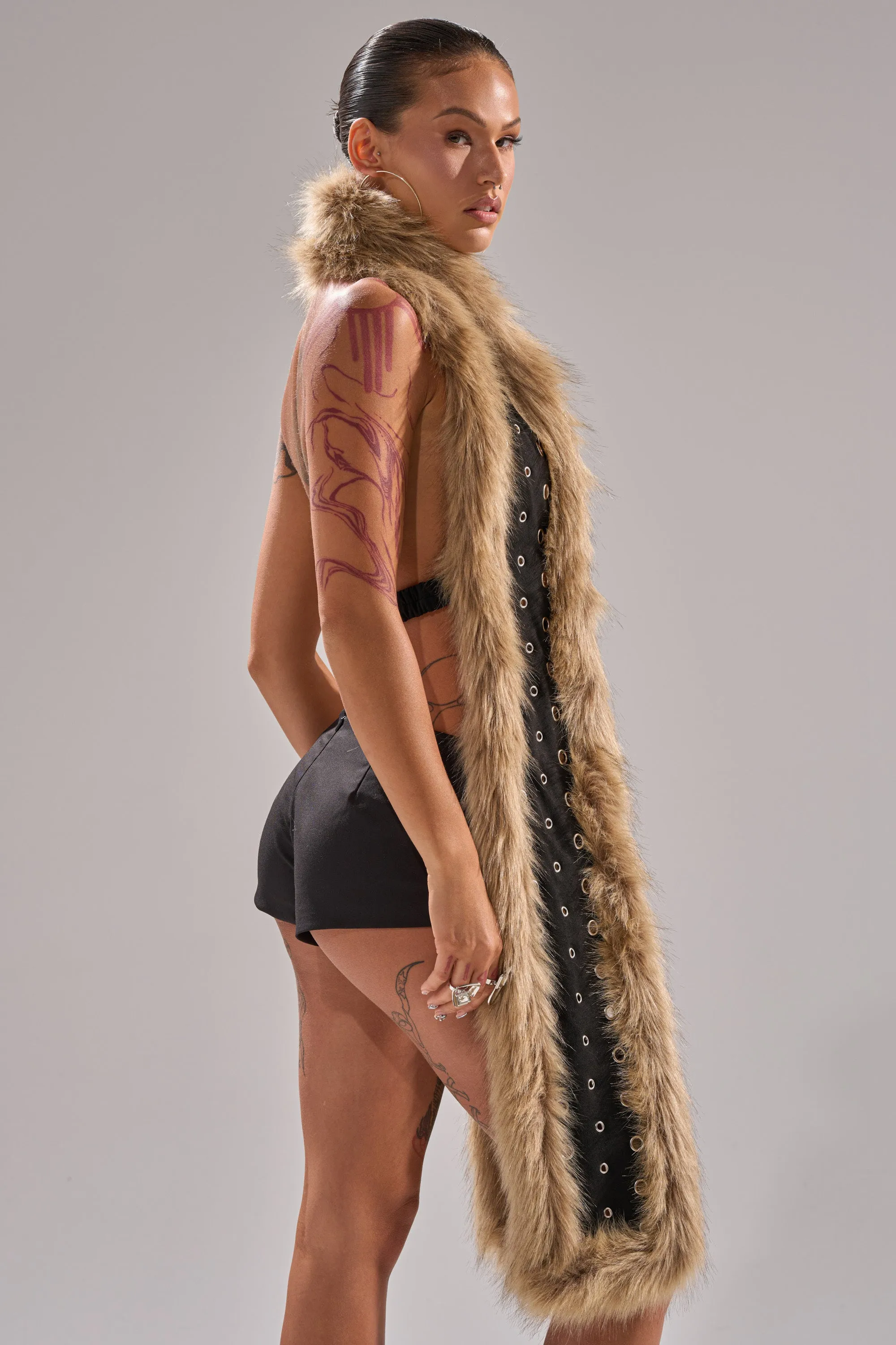 ICY HOT FUR BRALETTE sold by AKIRA product image thumbnail 5