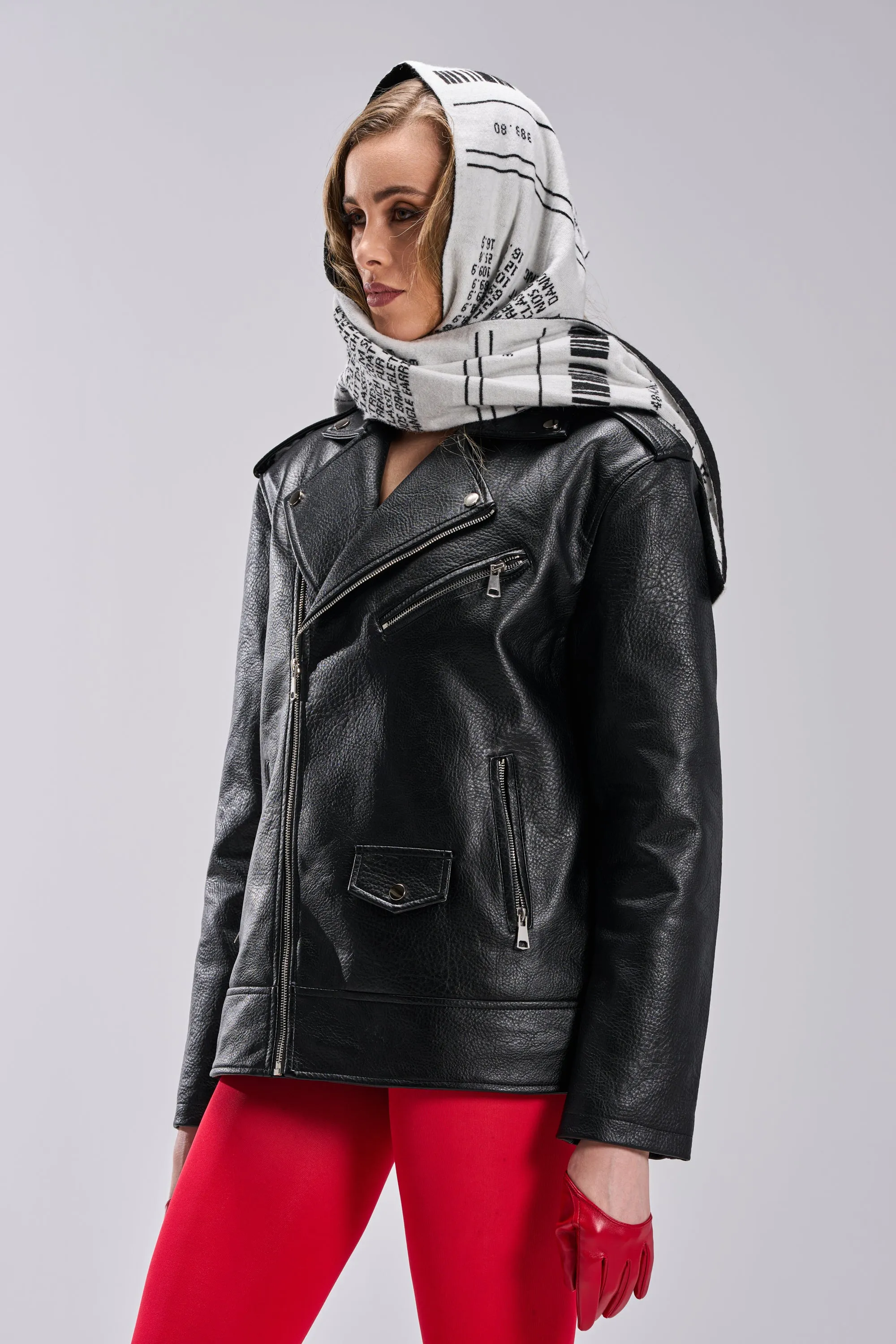 THE BIGGER THE BETTER OVERSIZED MOTO sold by AKIRA product image thumbnail 3