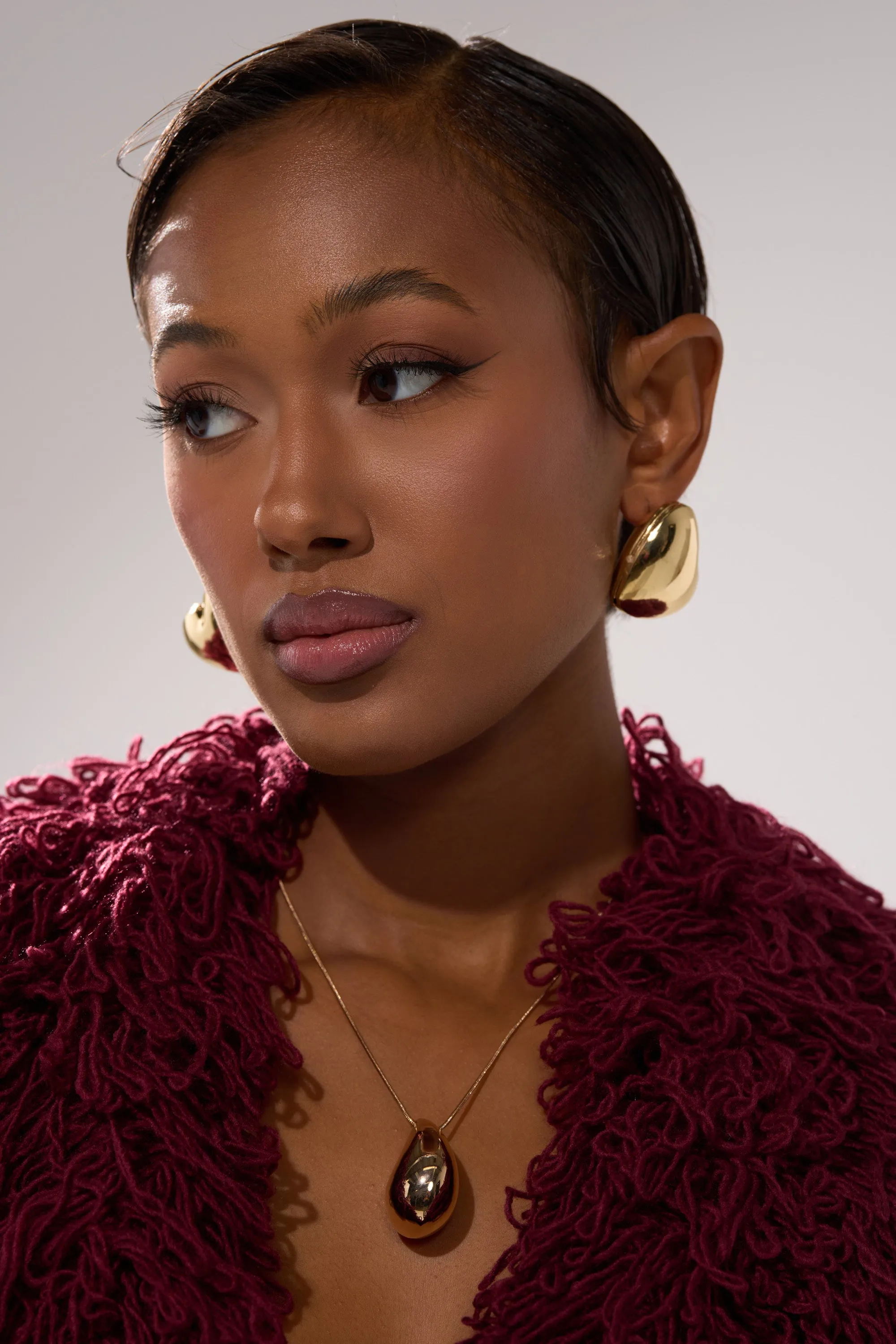 PUFFY HEART EARRING sold by AKIRA product image thumbnail 4