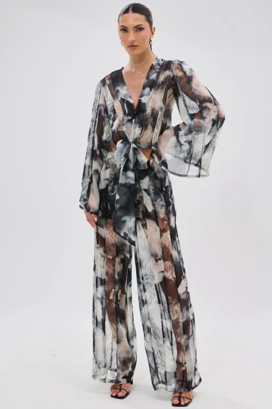 RUBY OMBRE PALAZZO PANT sold by AKIRA