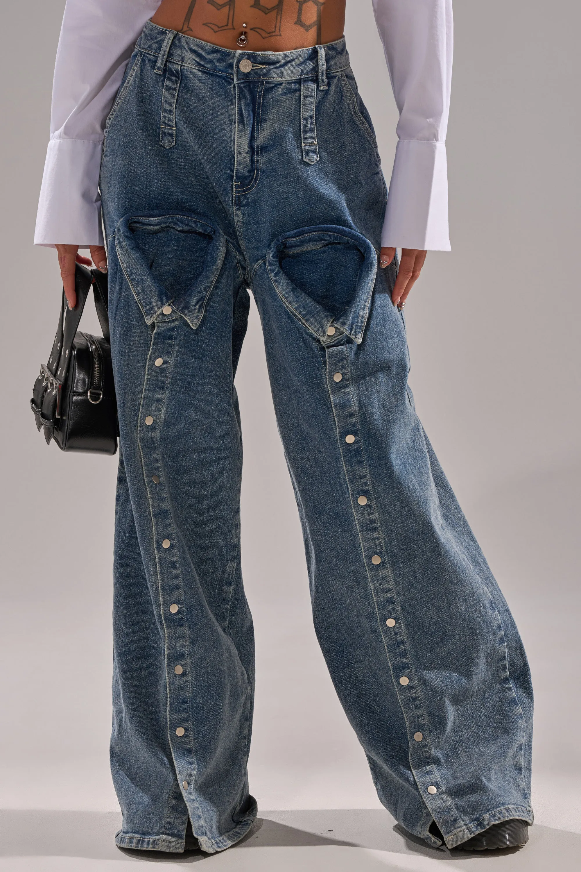 CAME INTO MY LIFE RELAXED DENIM sold by AKIRA product image thumbnail 2